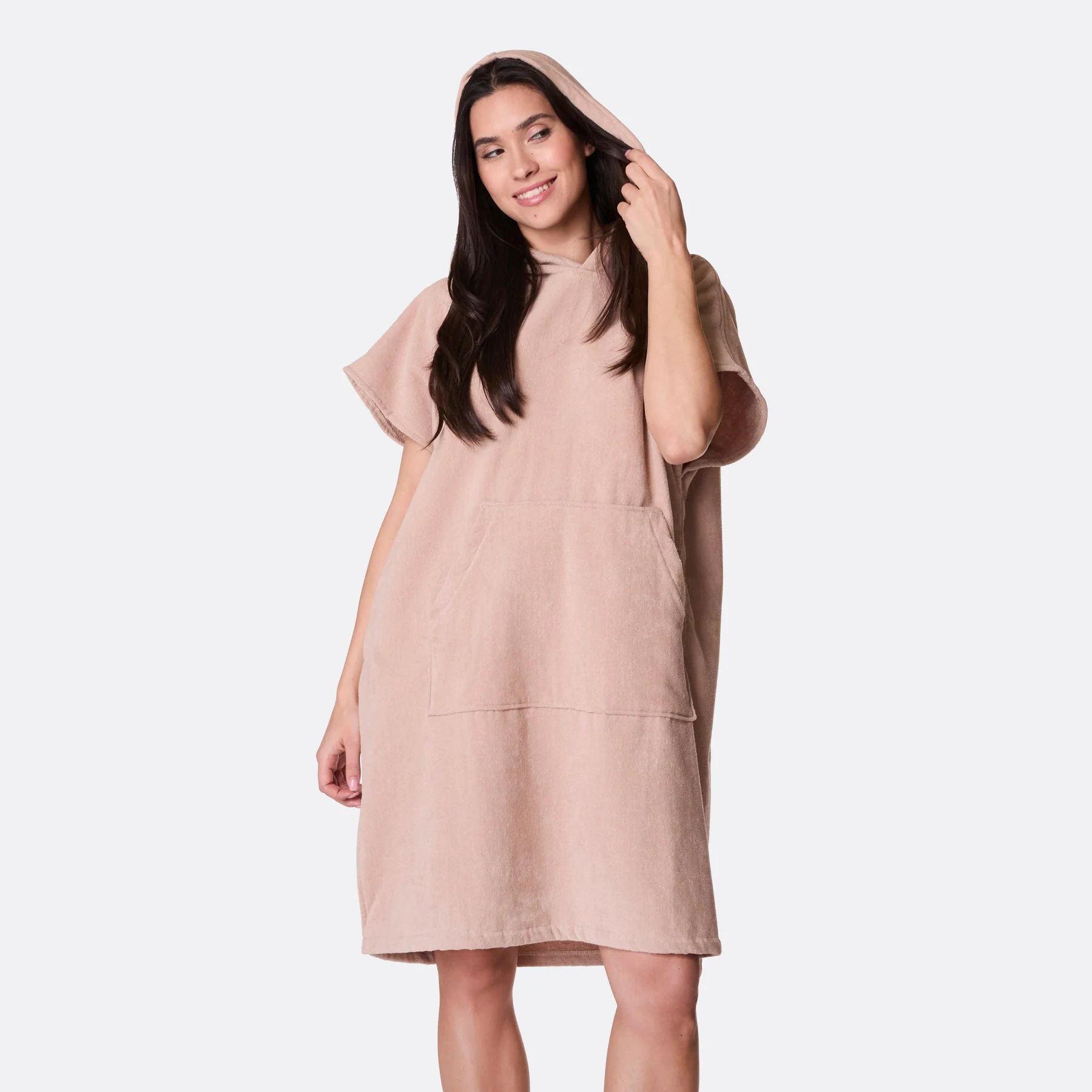 Beige Towel Poncho - Image 3