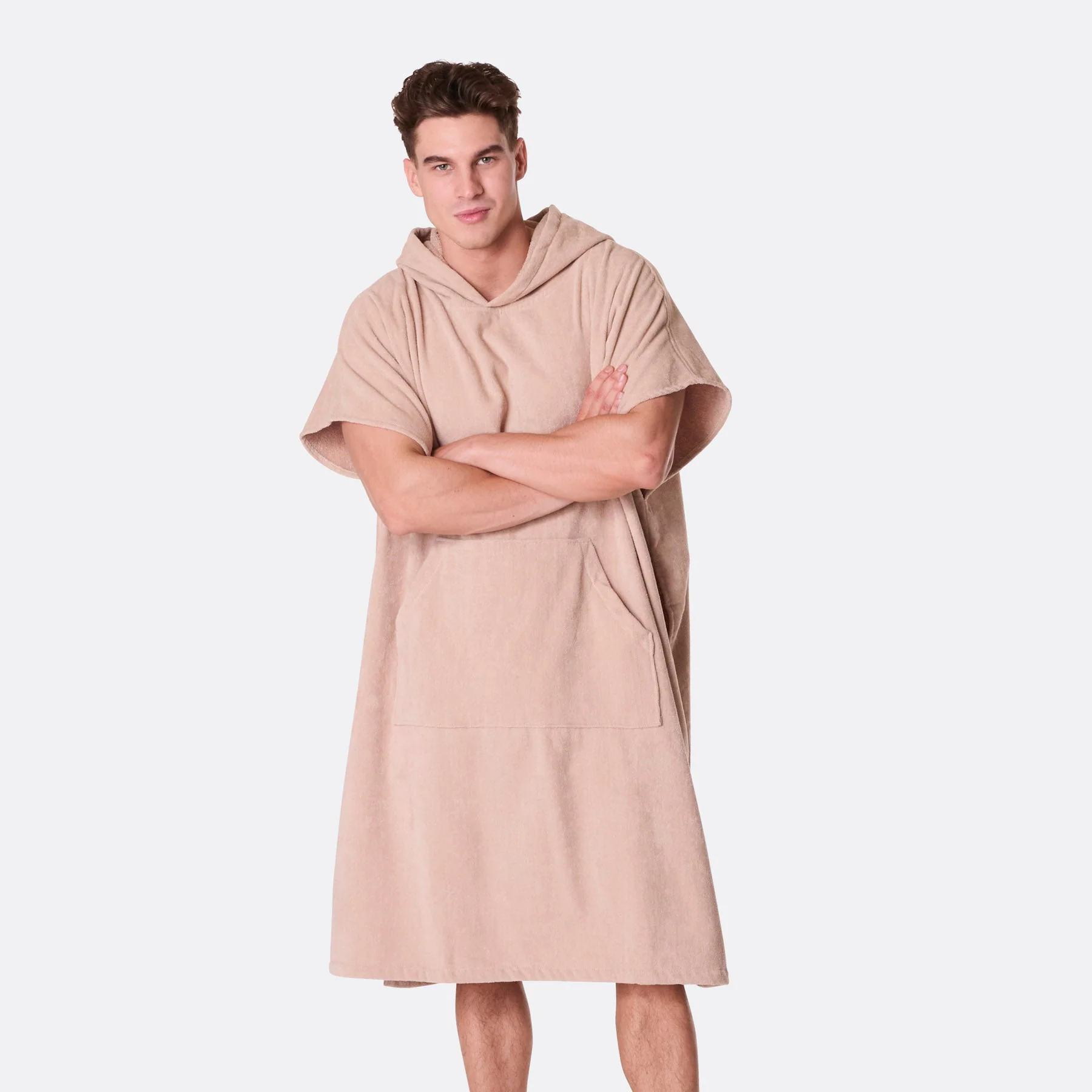 Beige Towel Poncho - Image 5