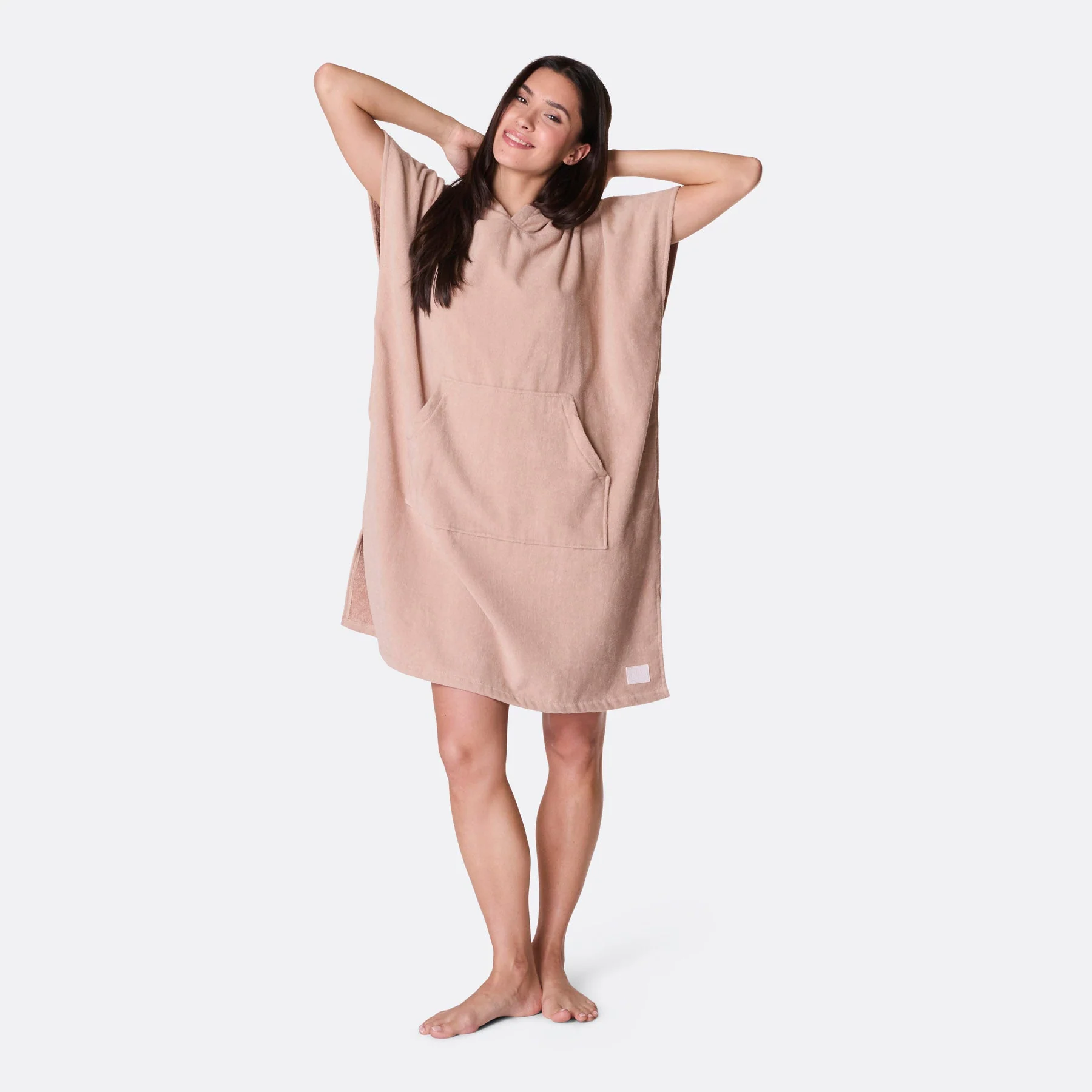 Beige Towel Poncho - Image 6