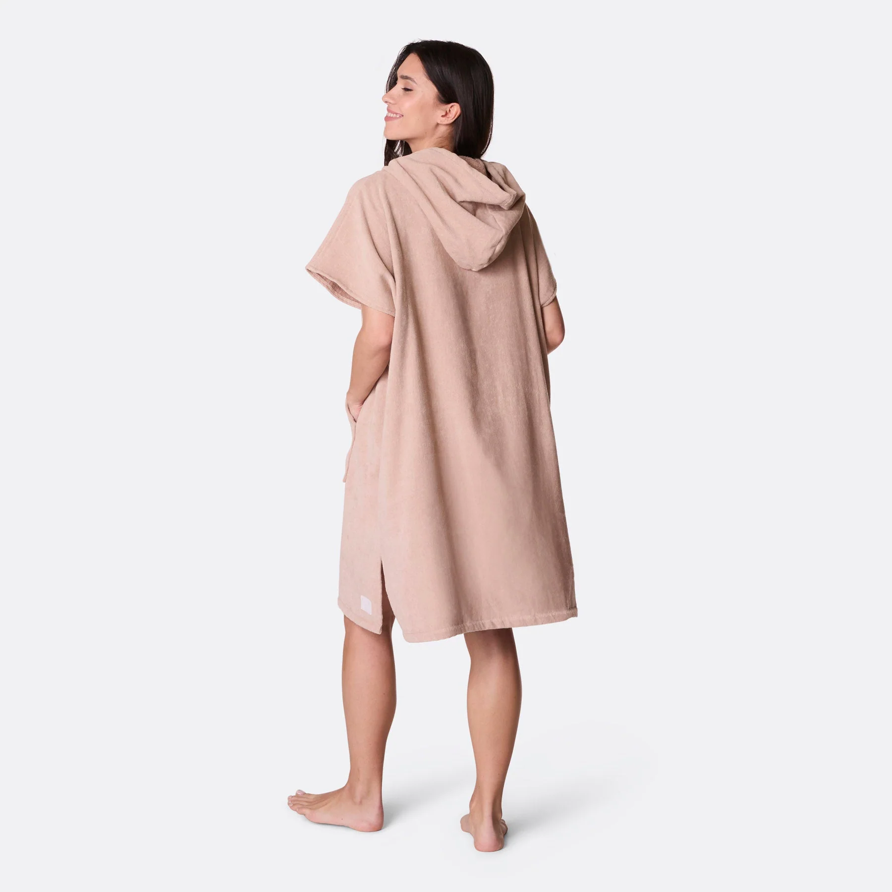 Beige Towel Poncho - Image 7