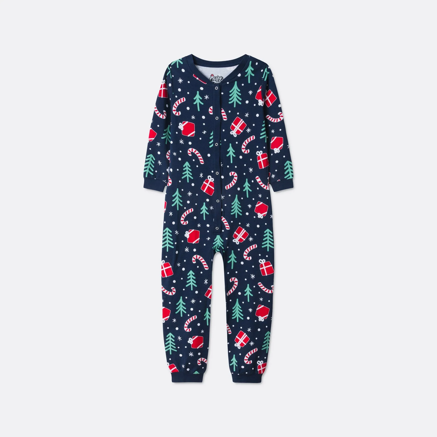 Blue Christmas Pattern Christmas Pyjamas Family - Image 6