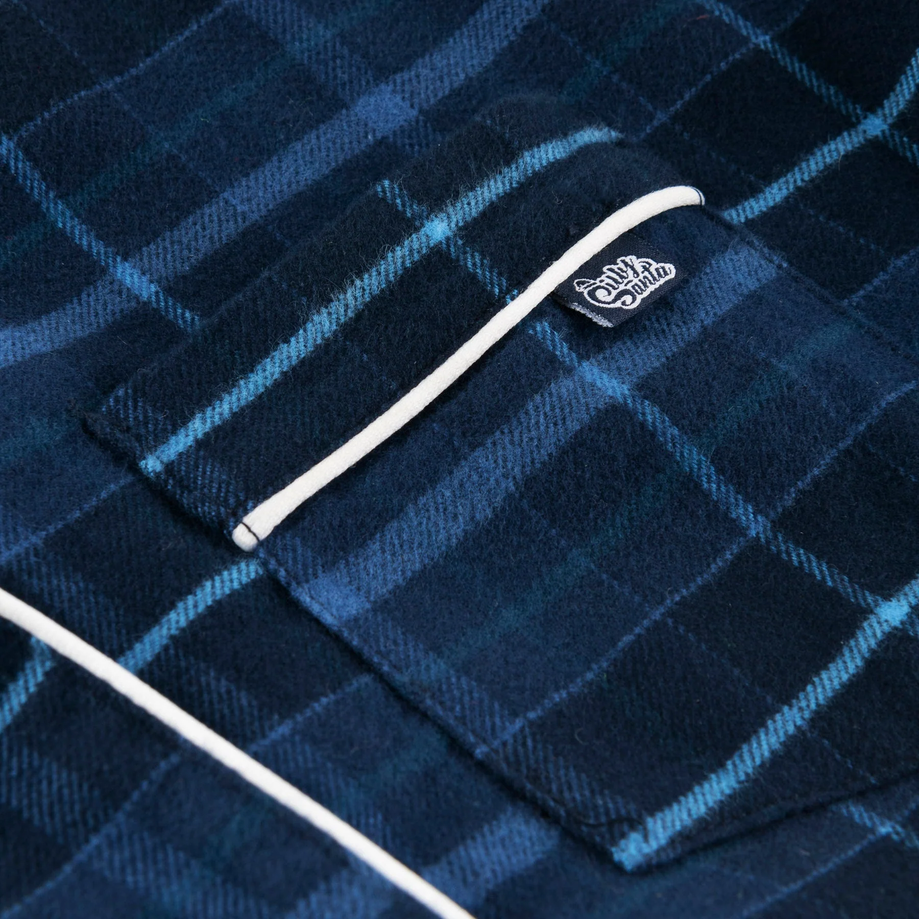 Blue Flannel Christmas Pyjamas Family - Image 7