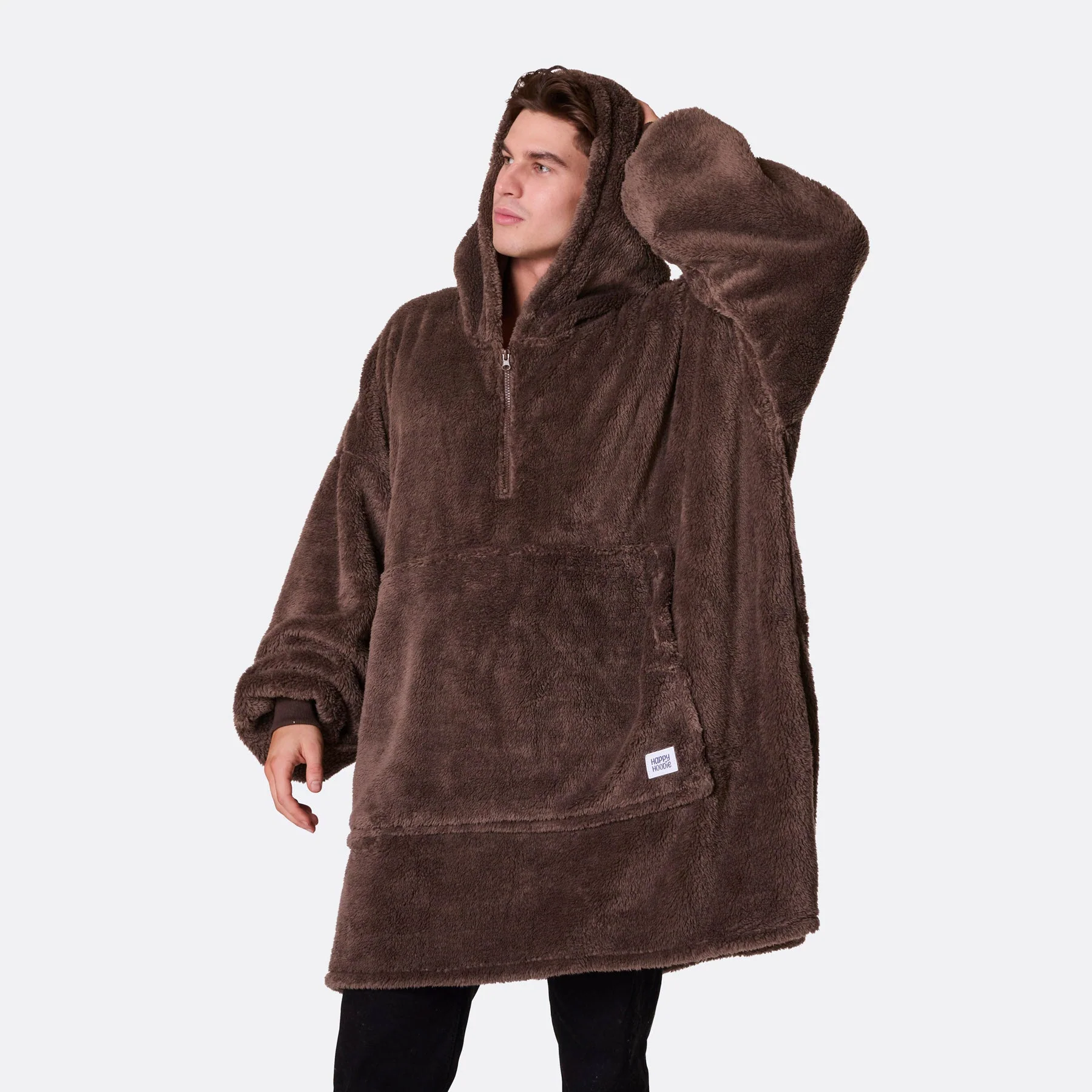 Brown Teddy HappyHoodie - Image 3
