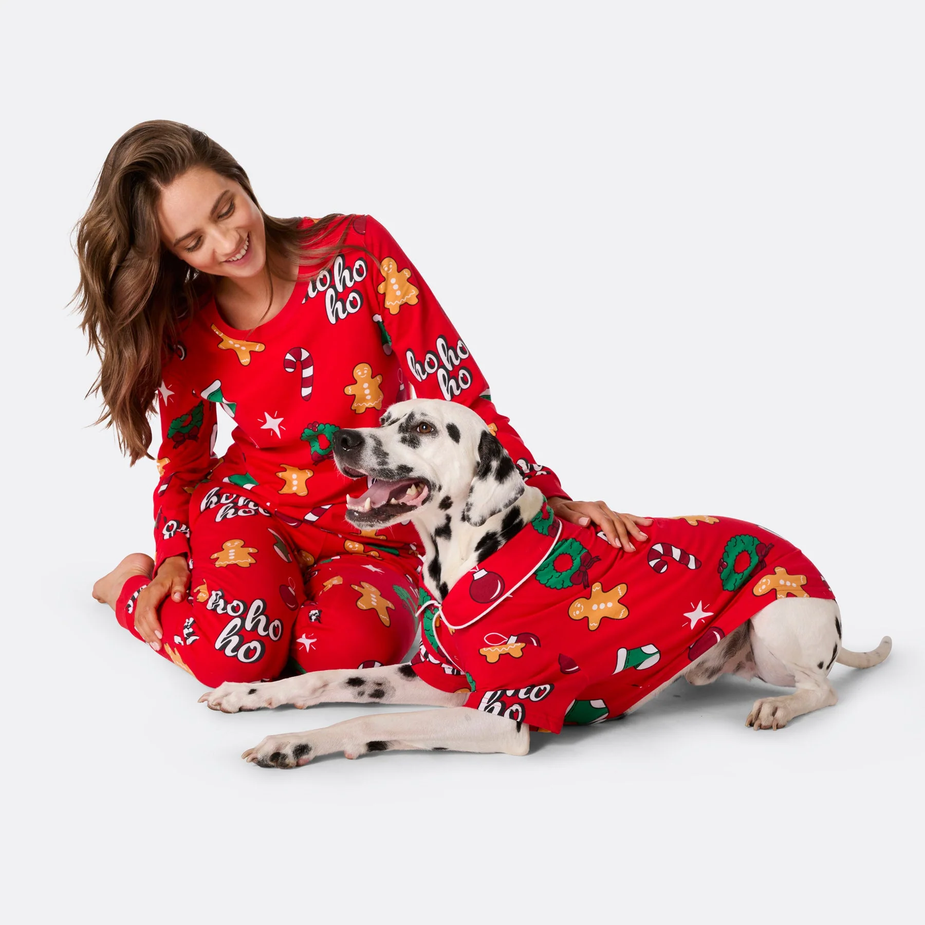 Dogs' Red Hohoho Christmas Pyjamas - Image 2