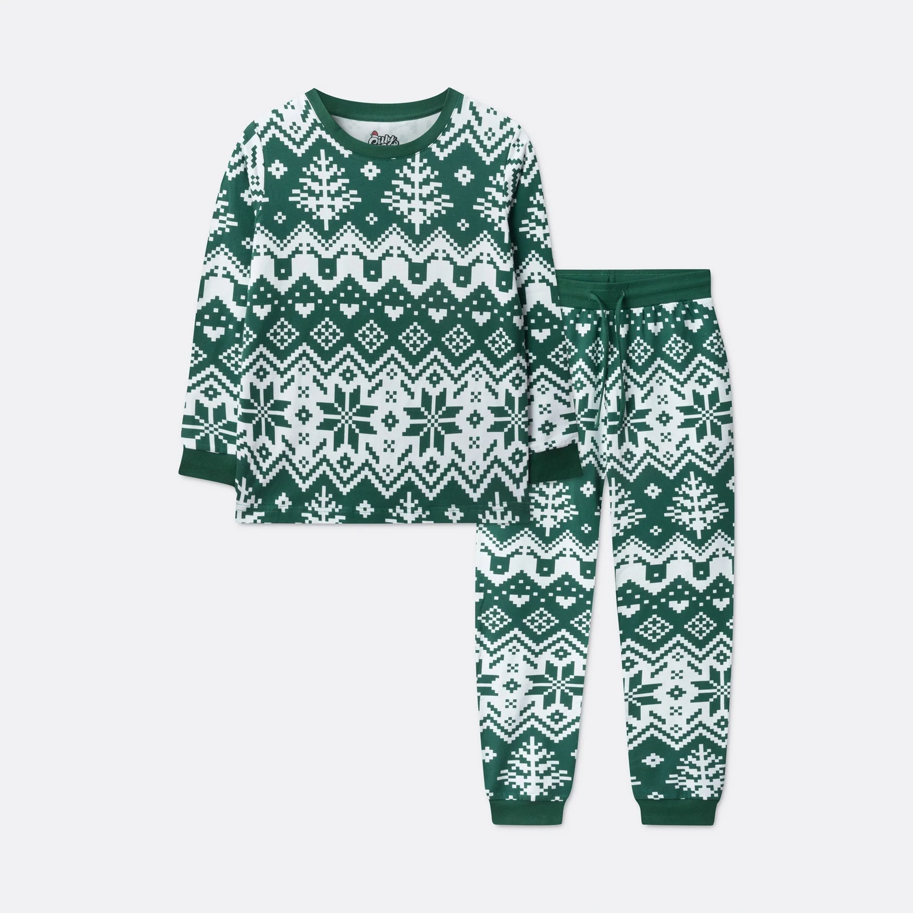 Green Christmas Knit Christmas Pyjamas Family - Image 5