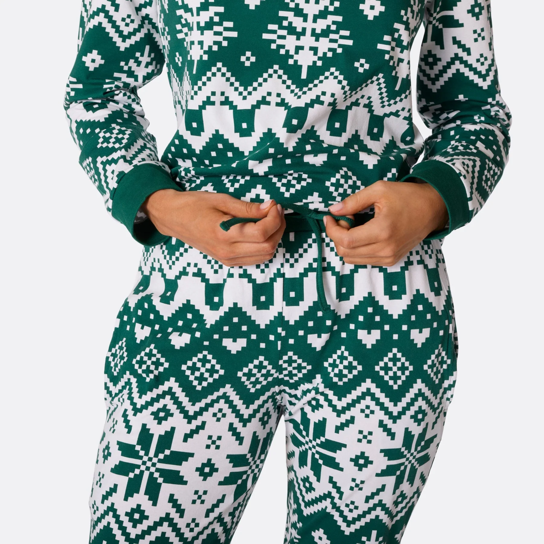 Green Christmas Knit Christmas Pyjamas Family - Image 6