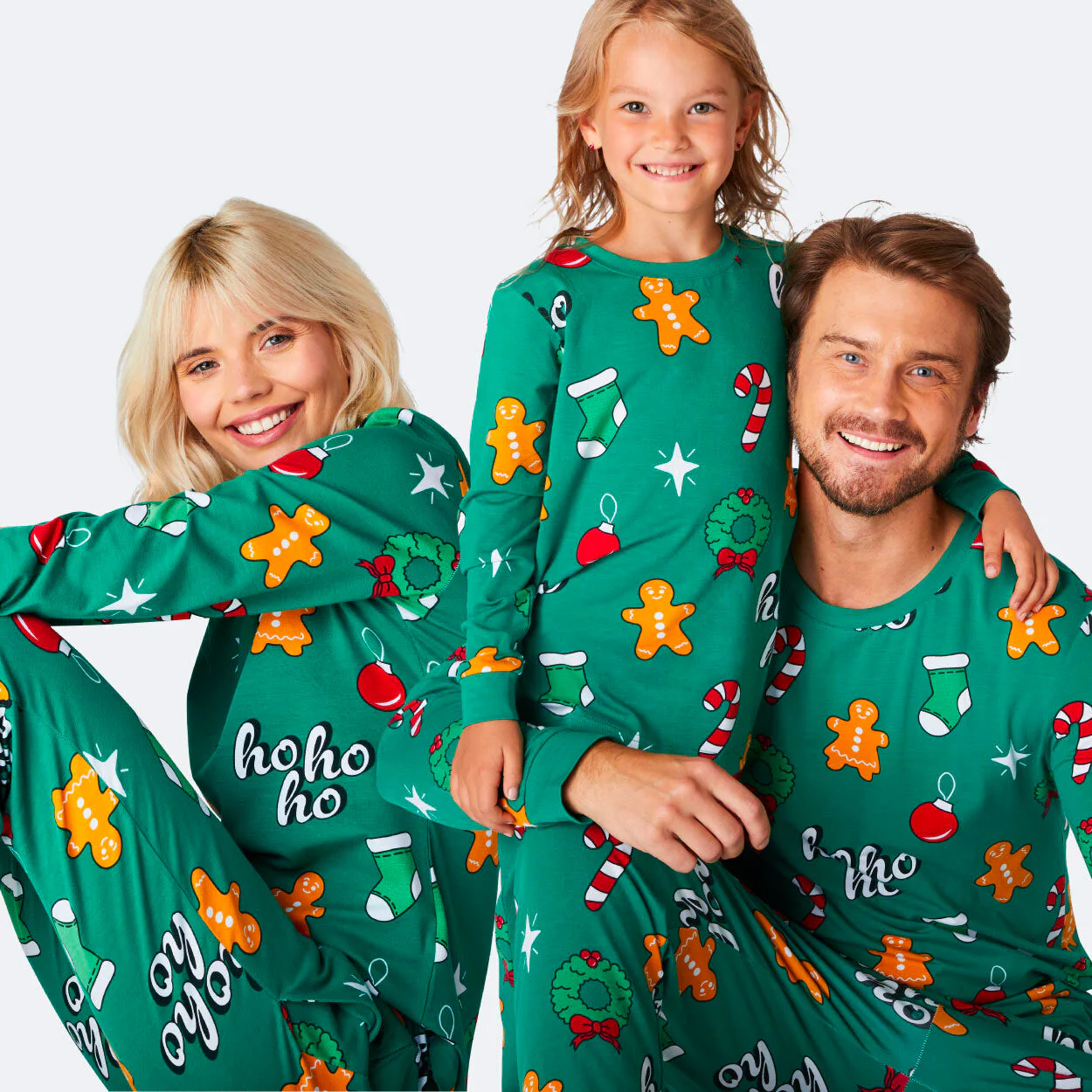 Green Hohoho Christmas Pyjamas Family - Image 15