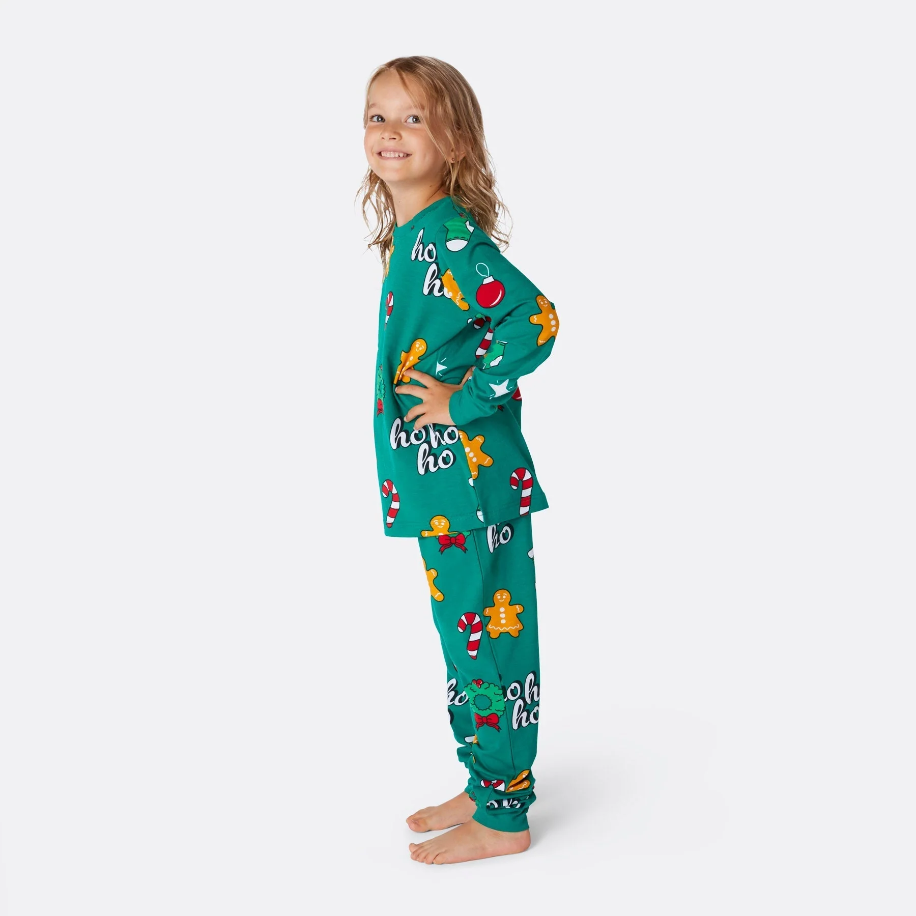 Green Hohoho Christmas Pyjamas Family - Image 6
