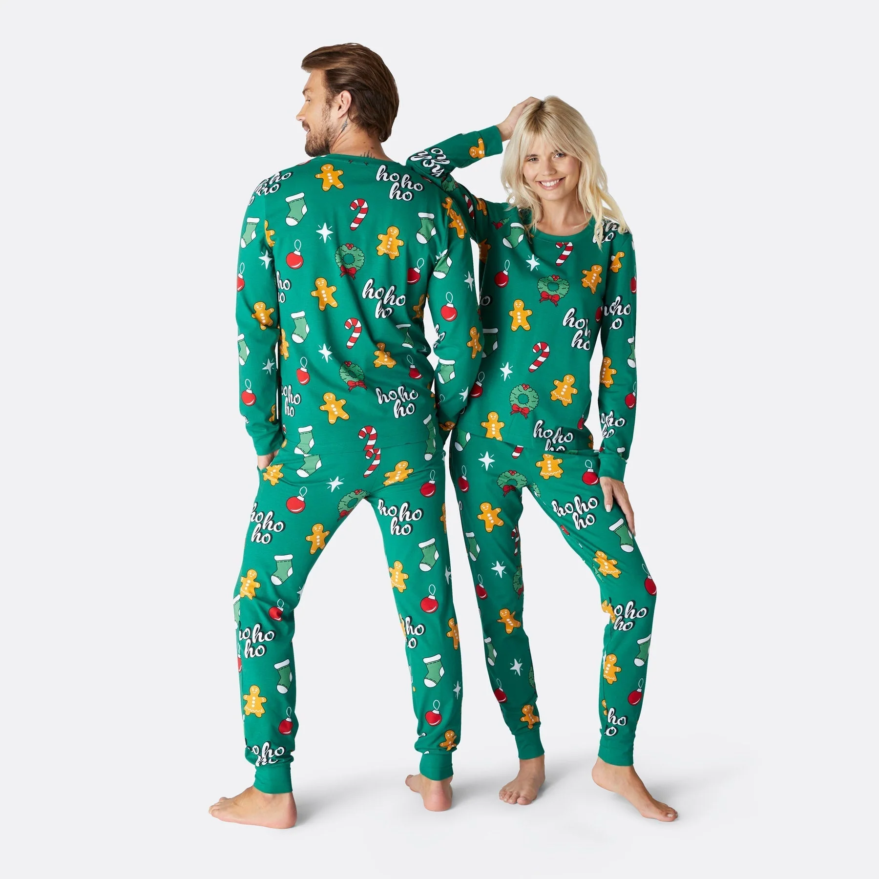 Green Hohoho Christmas Pyjamas Family - Image 9