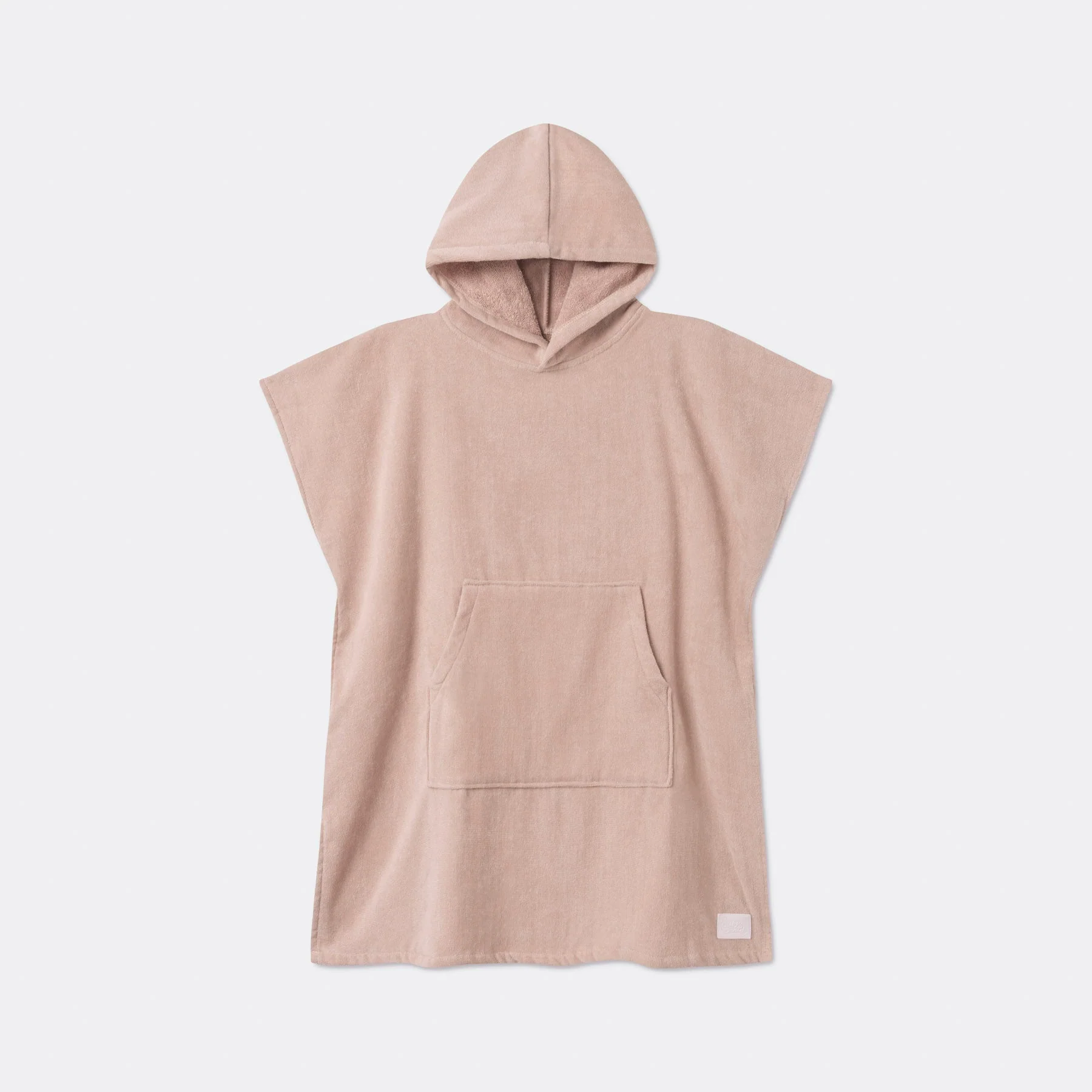 Kids' Beige Towel Poncho - Image 4