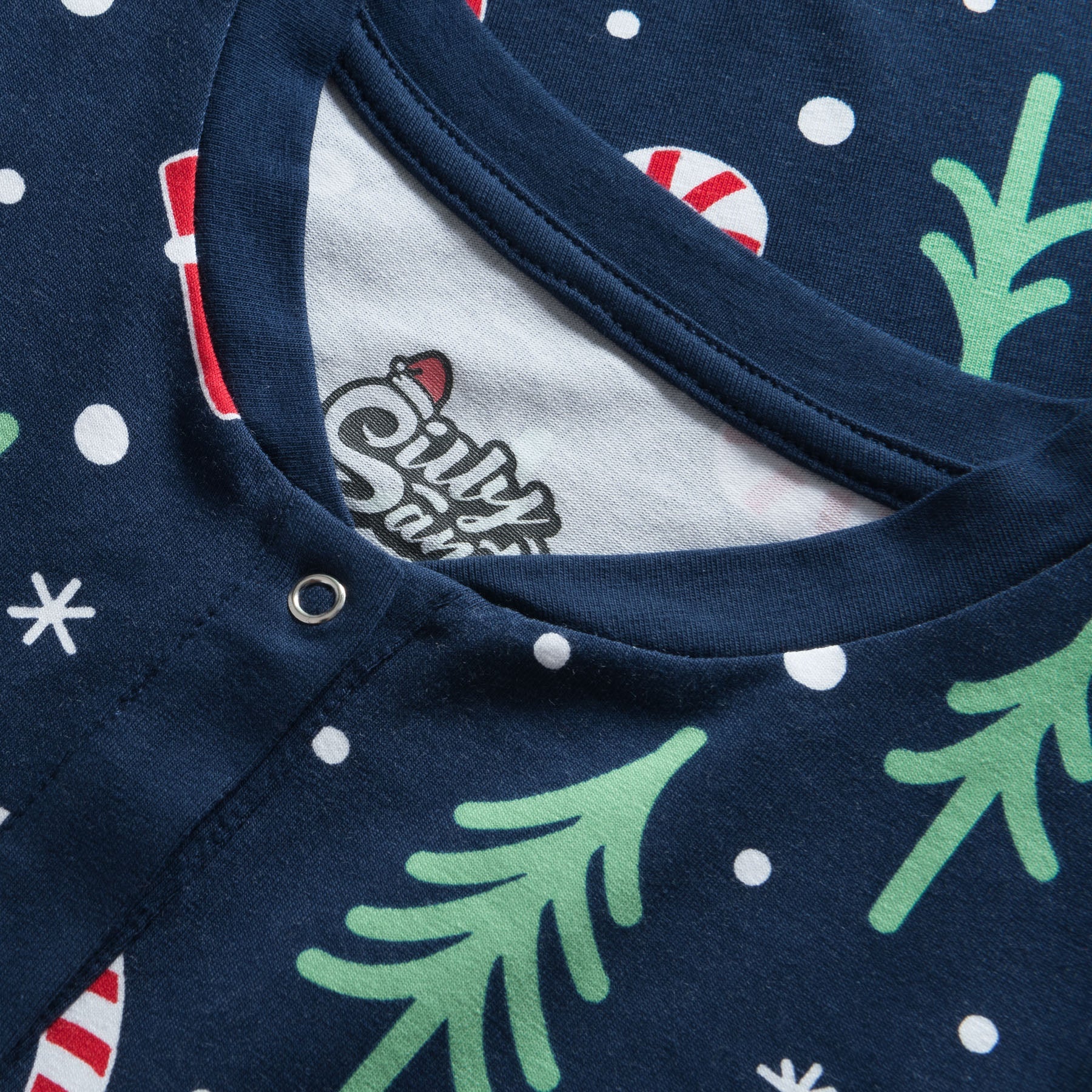Kids' Blue Christmas Pattern Overall Christmas Pyjamas - Image 6