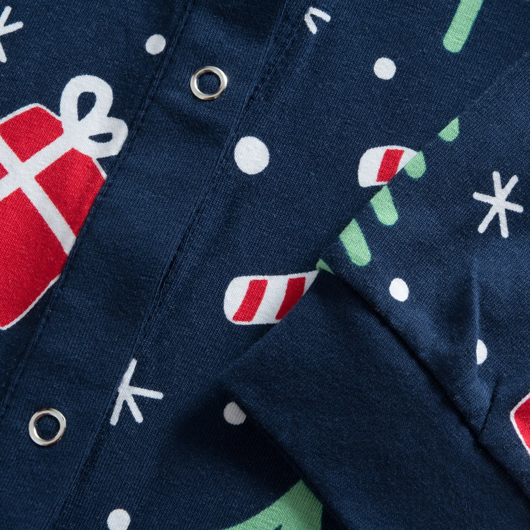 Kids' Blue Christmas Pattern Overall Christmas Pyjamas - Image 7