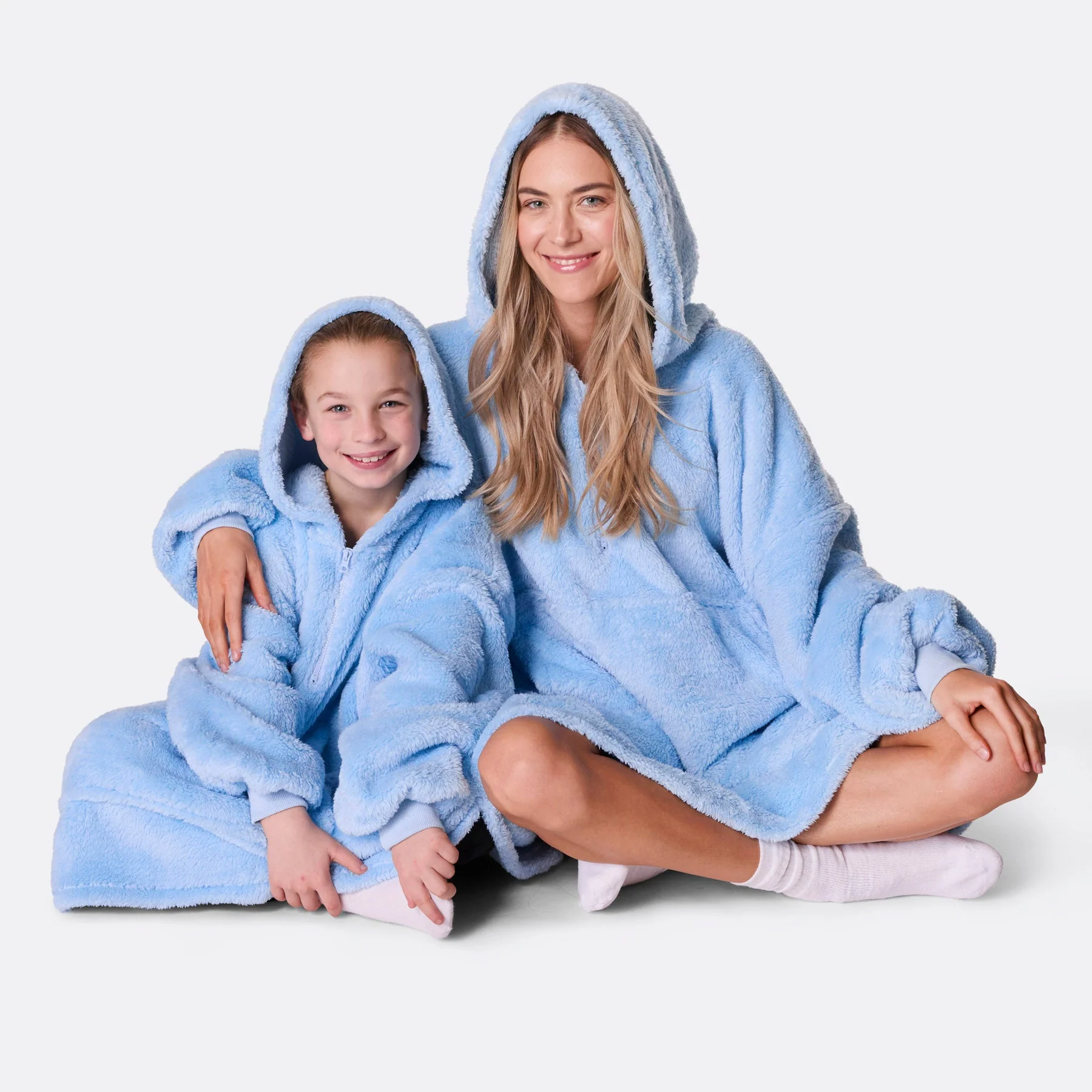 Kids' Blue Teddy HappyHoodie - Image 3
