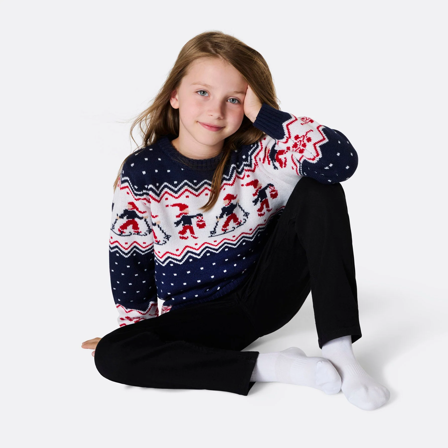 Kids' Christmas Scenery Christmas Sweater - Image 2