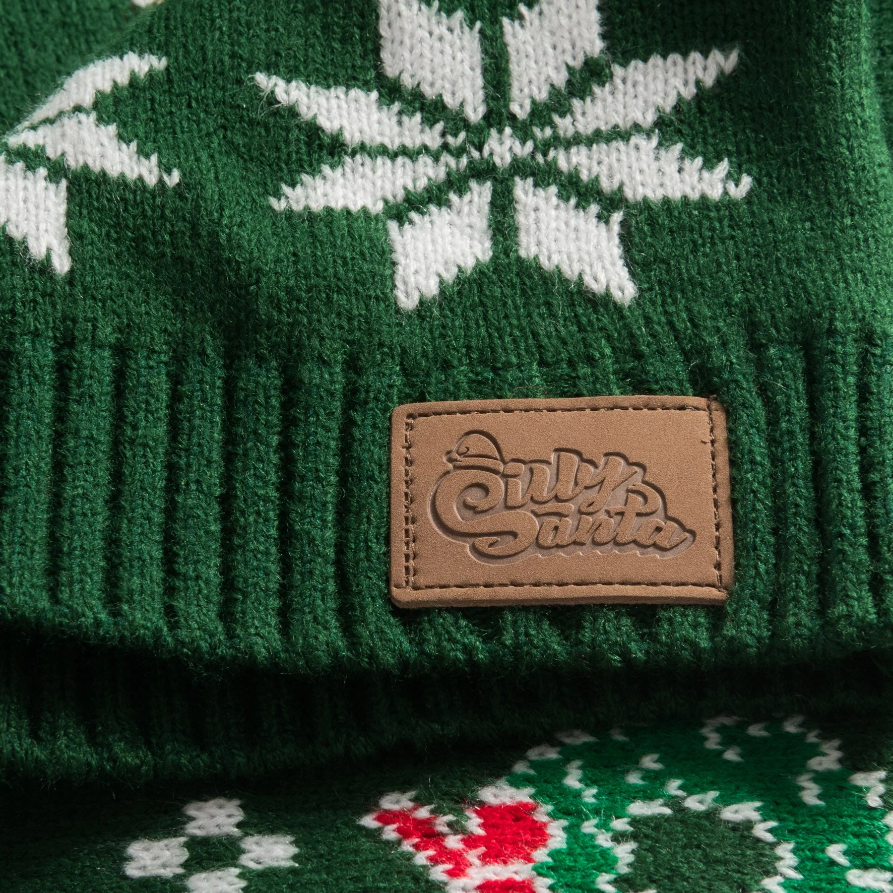 Kids' Family Green Christmas Sweater - Image 3