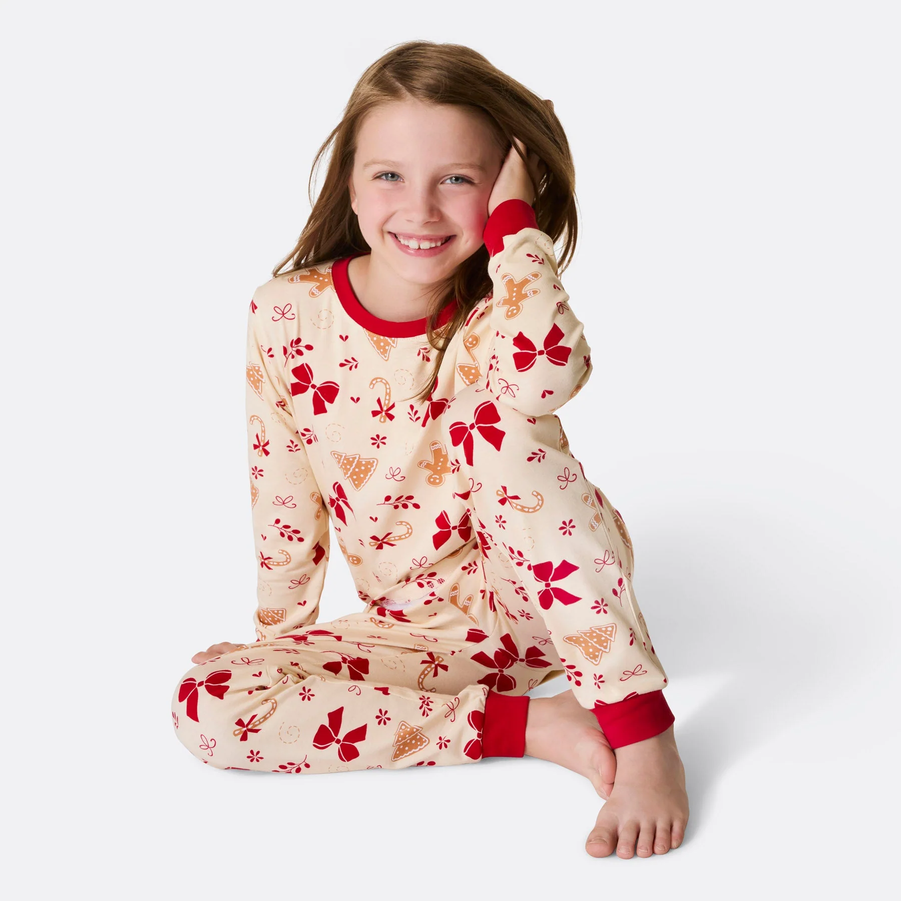 Kids' Gingerbread Christmas Pyjamas - Image 2