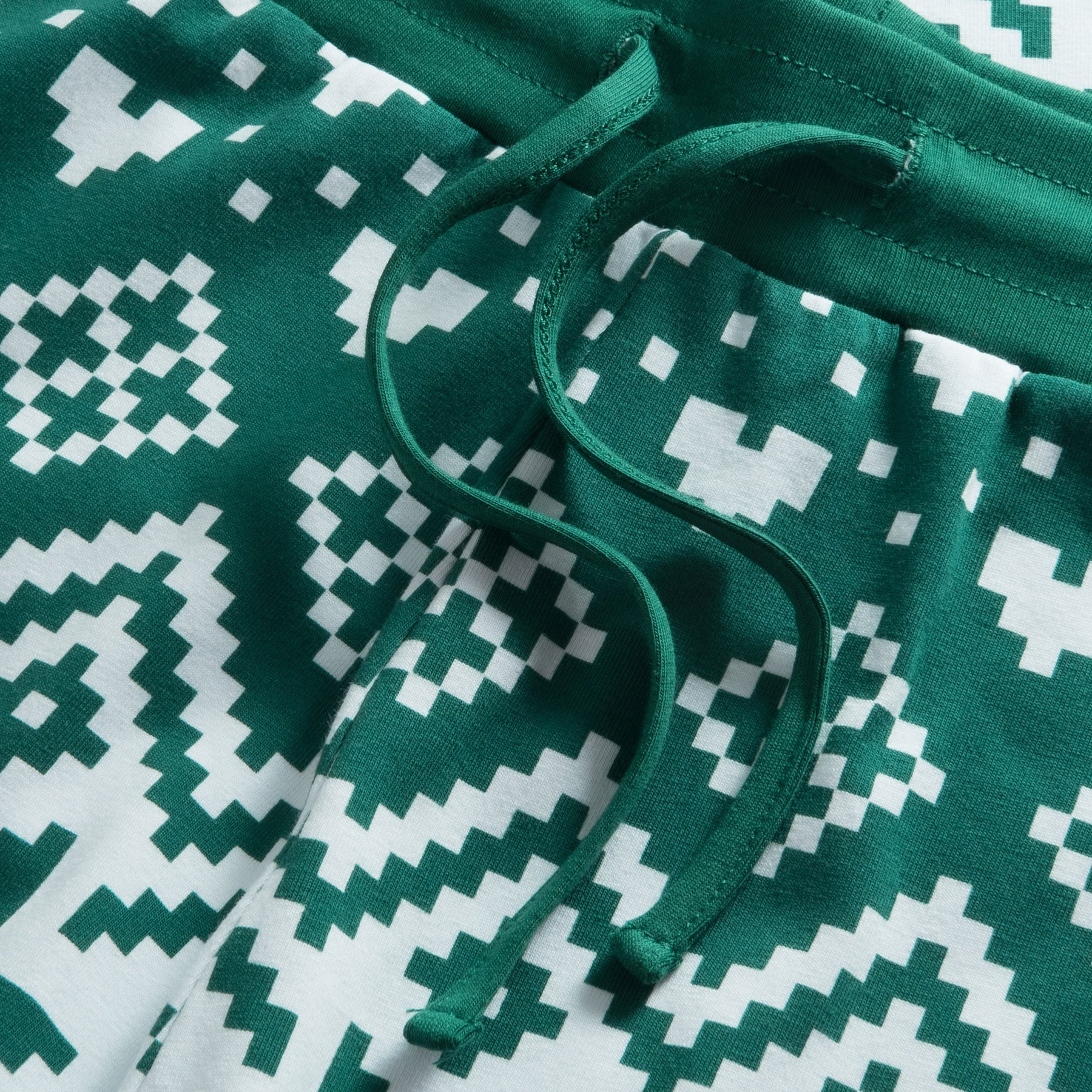 Kids' Green Christmas Knit Christmas Pyjamas - Image 6
