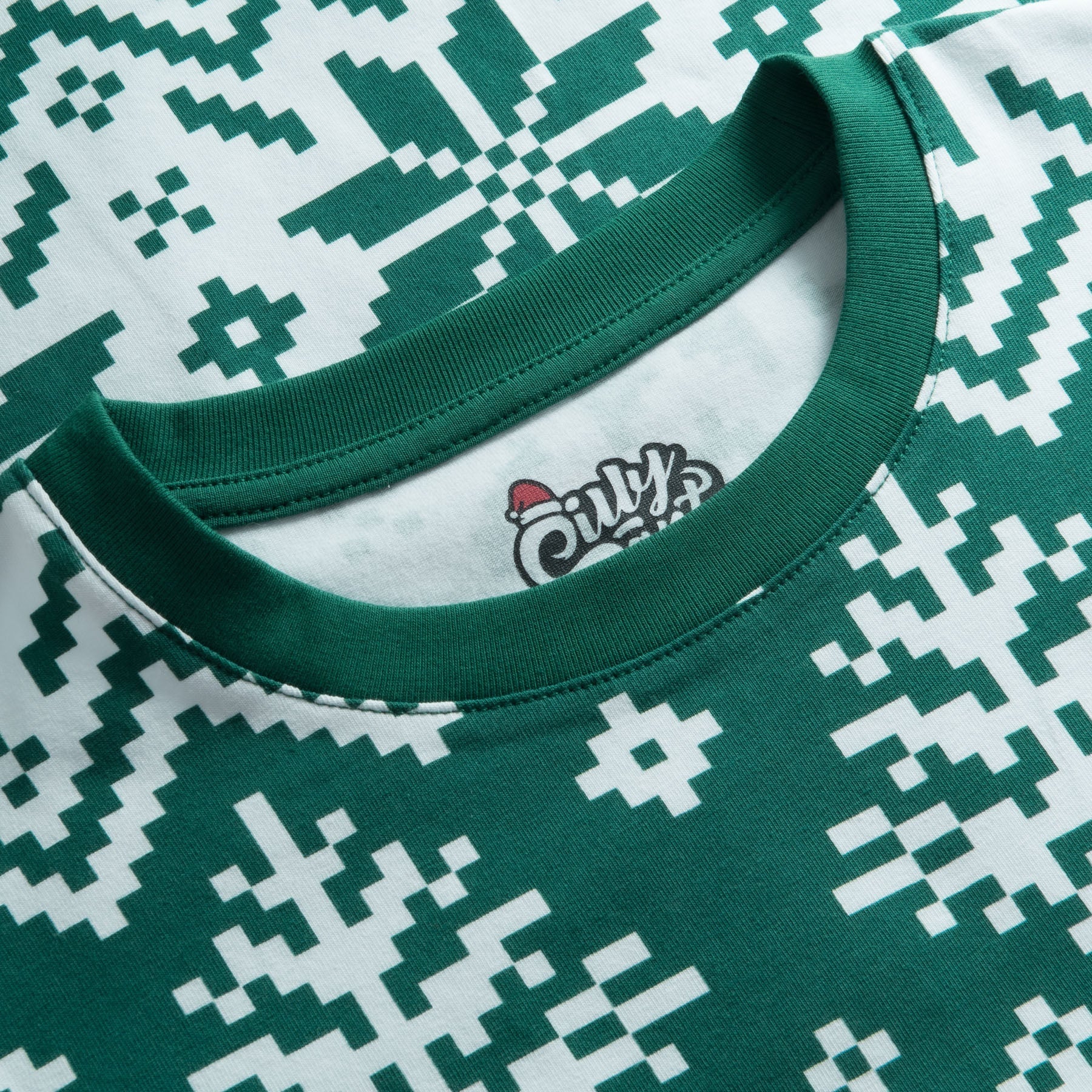 Kids' Green Christmas Knit Christmas Pyjamas - Image 7
