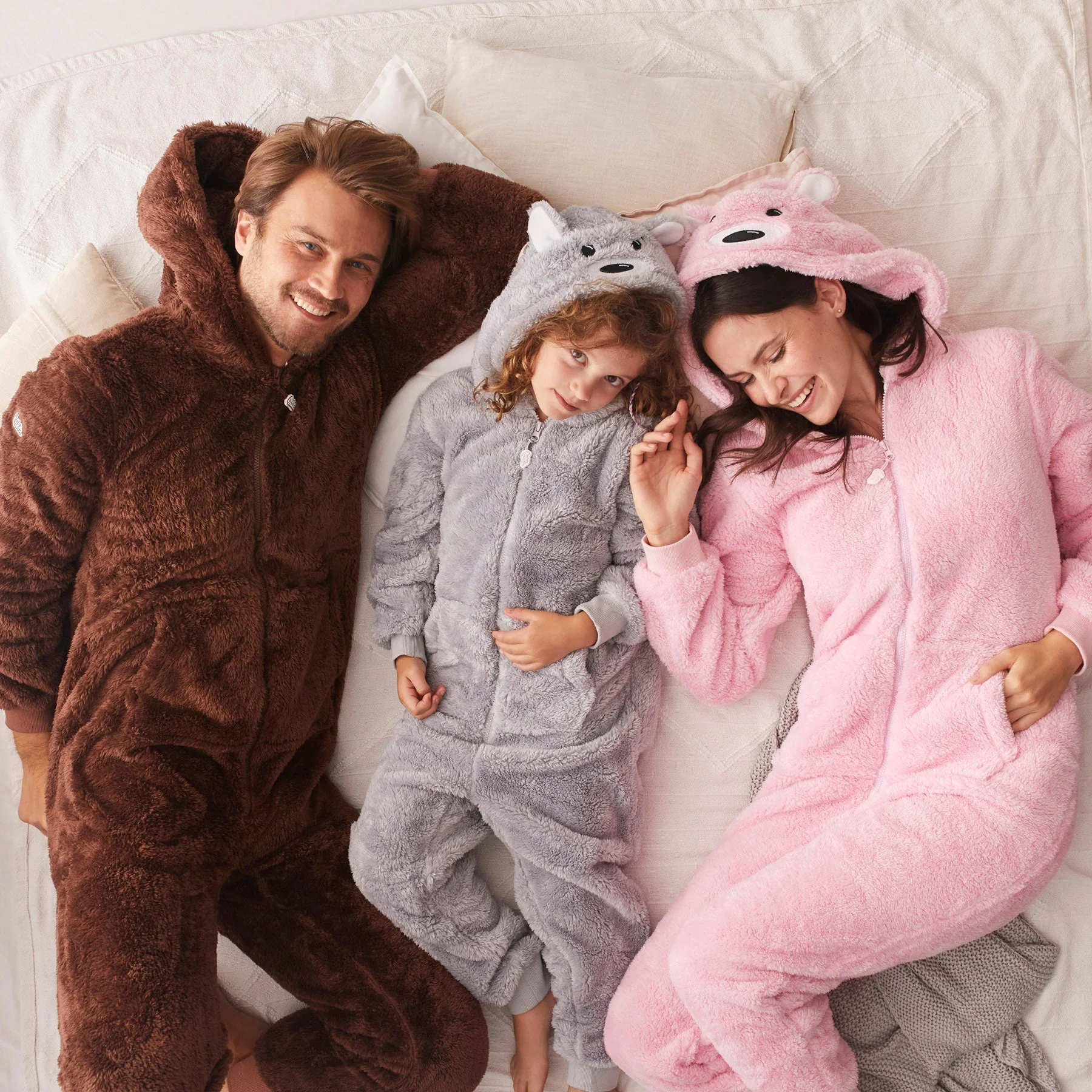 Kids' Grey Teddy Bear Onesie - Image 4