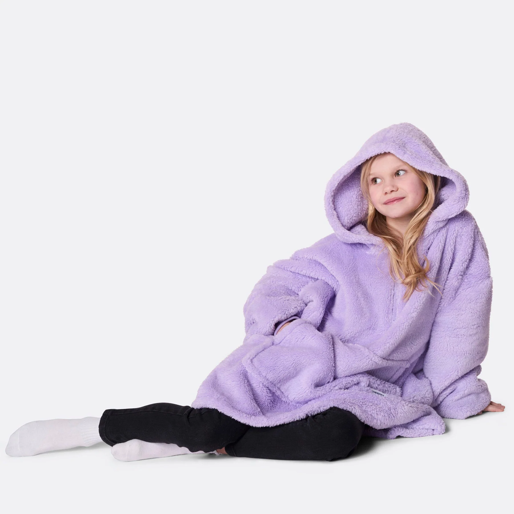 Kids' Lavender Teddy HappyHoodie - Image 3