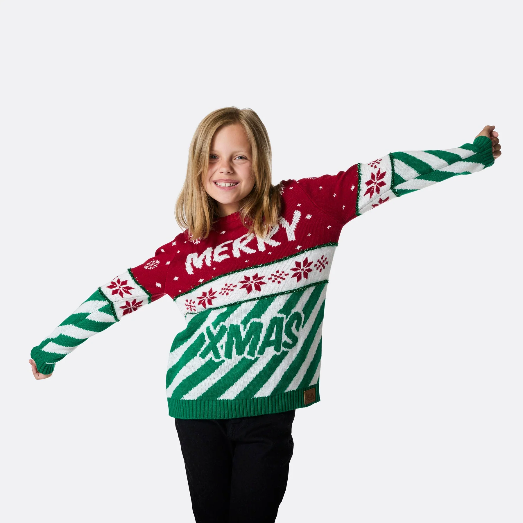 Kids' Merry Xmas Christmas Sweater - Image 2