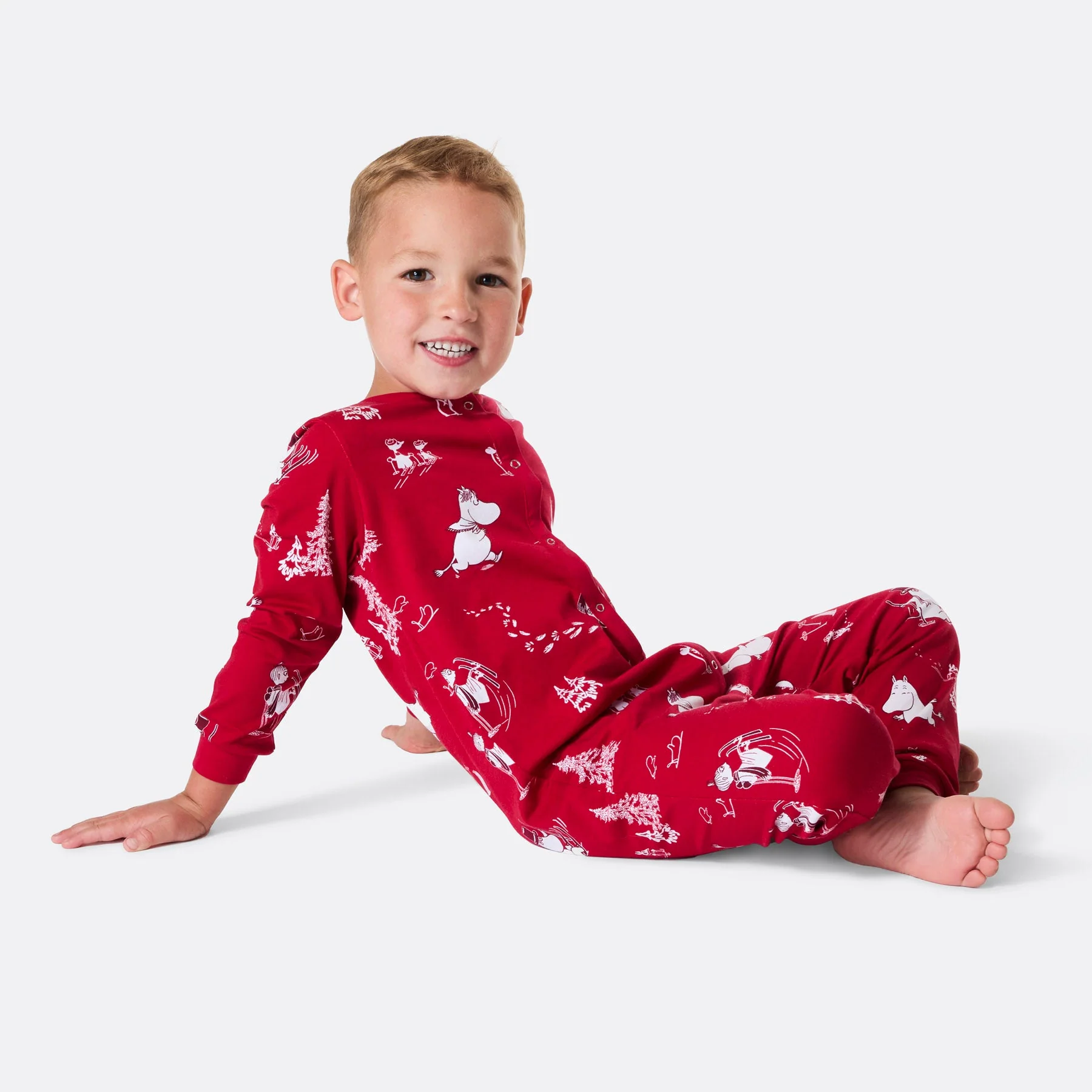 Kids' Moomin Overall Christmas Pyjamas - Image 2