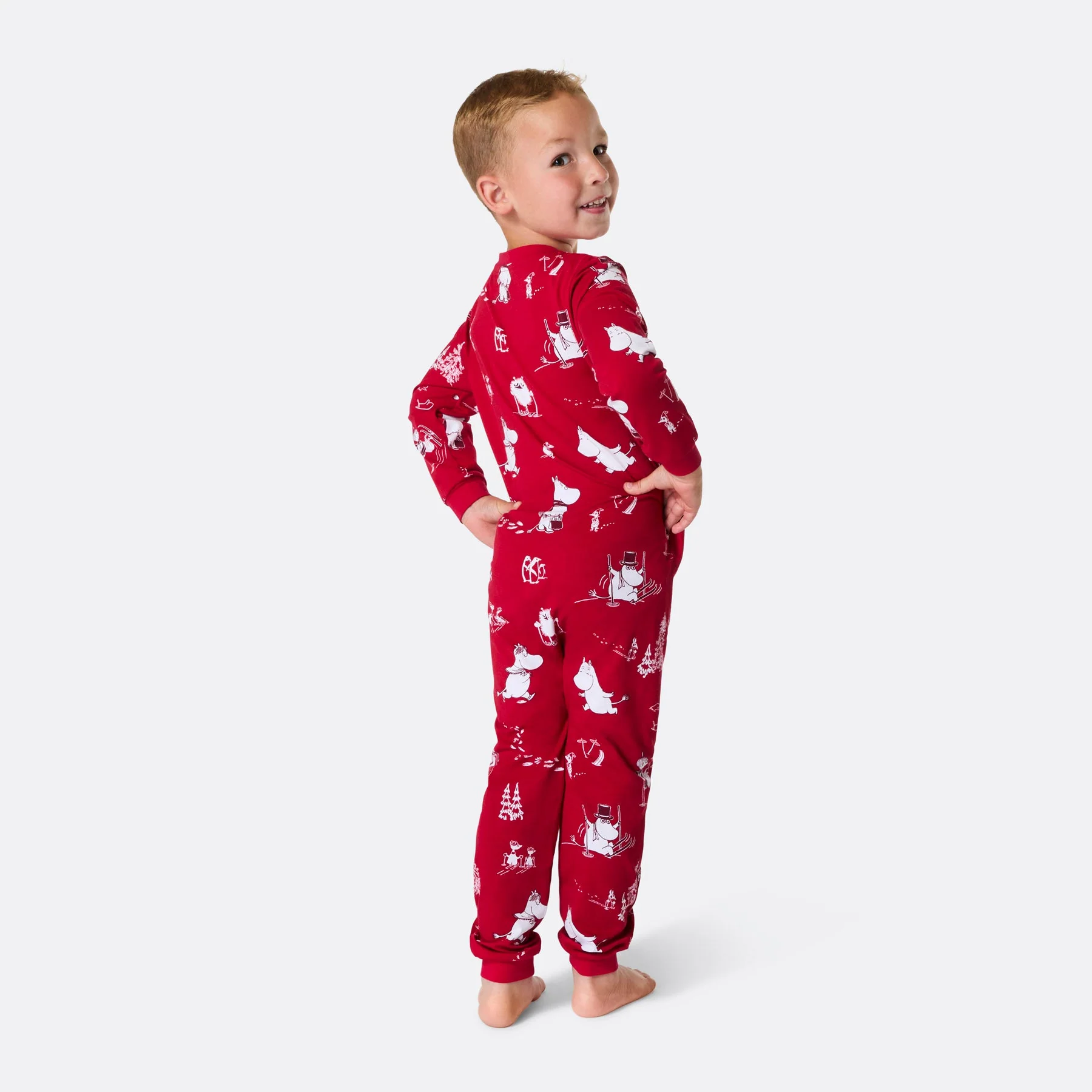 Kids' Moomin Overall Christmas Pyjamas - Image 3