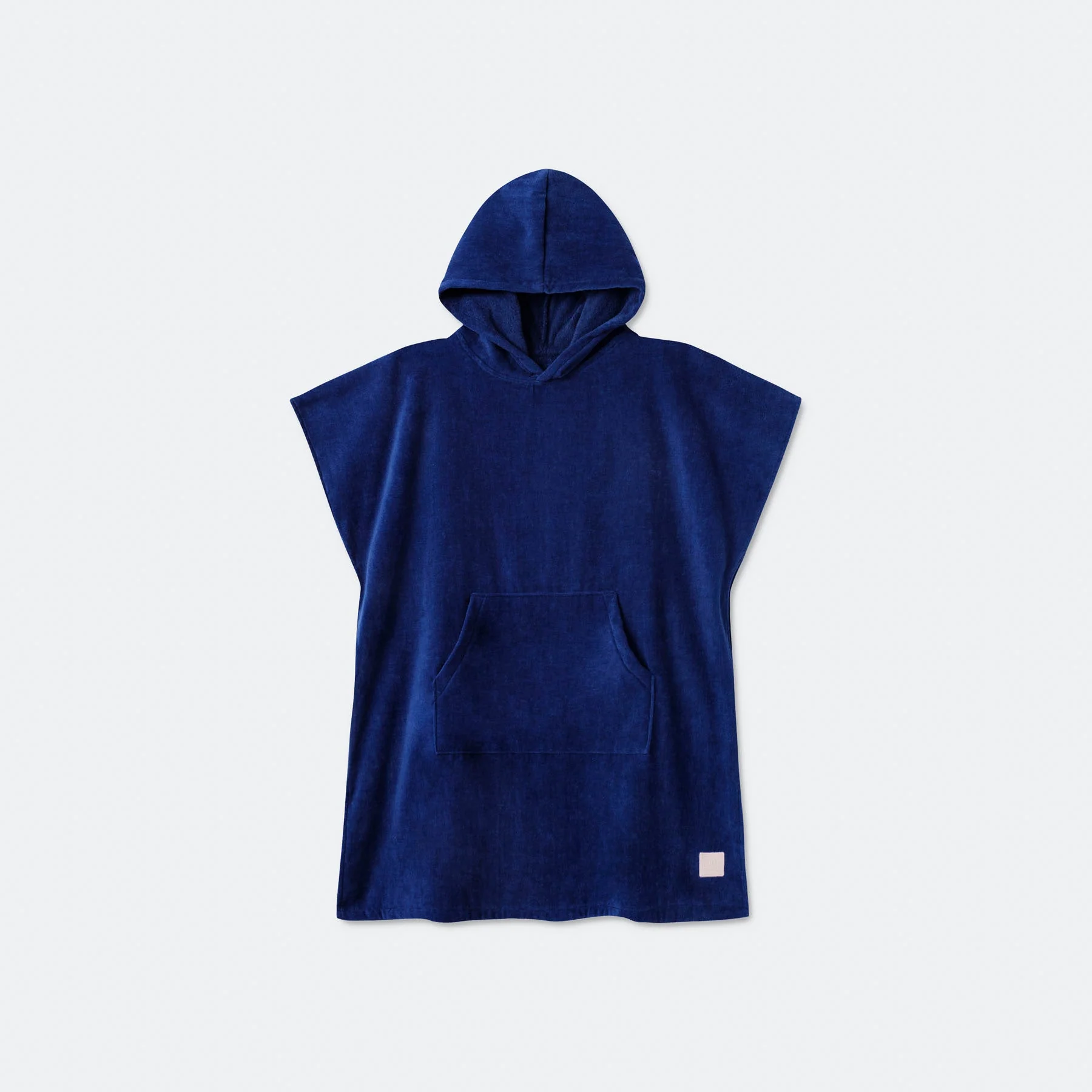 Kids' Navy Towel Poncho - Image 5