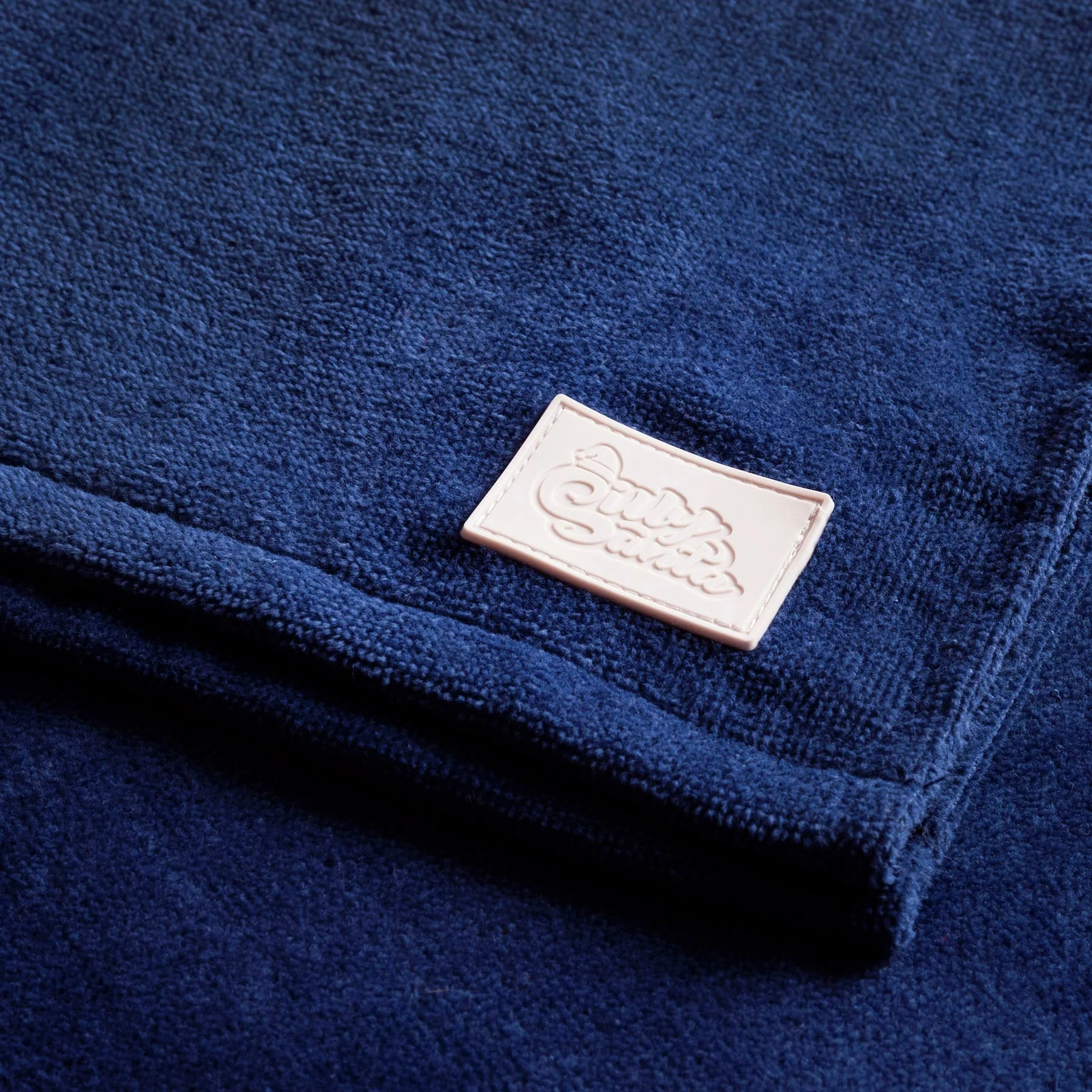 Kids' Navy Towel Poncho - Image 7