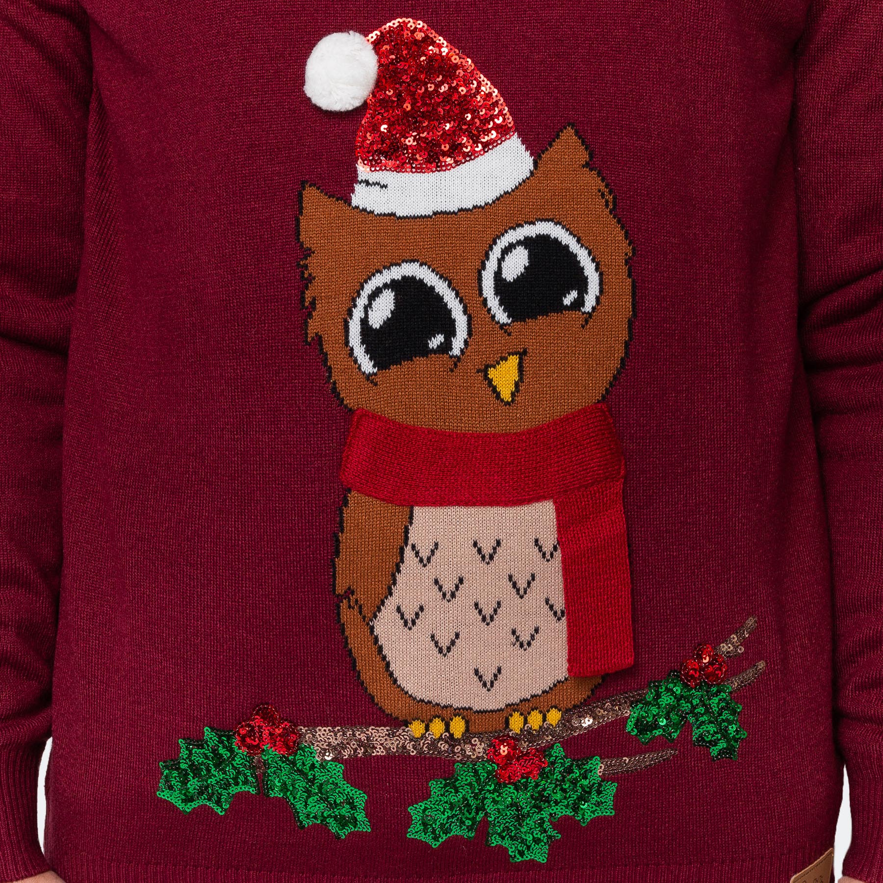 Kids' Owl I Want Christmas Sweater - Image 4