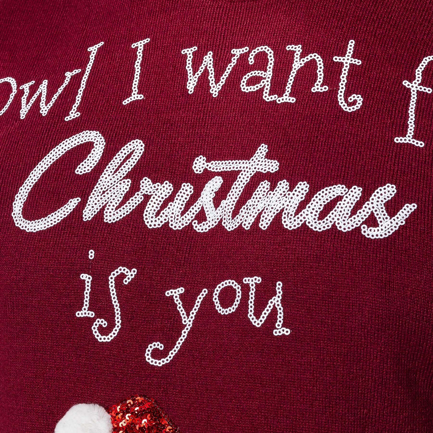 Kids' Owl I Want Christmas Sweater - Image 5