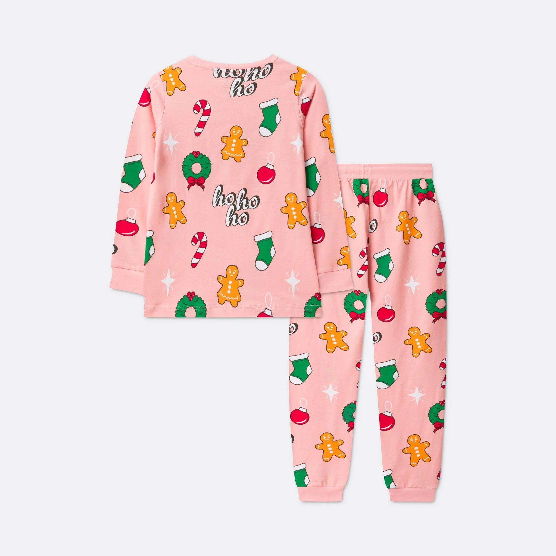 Kids' Pink Hohoho Christmas Pyjamas - Image 5