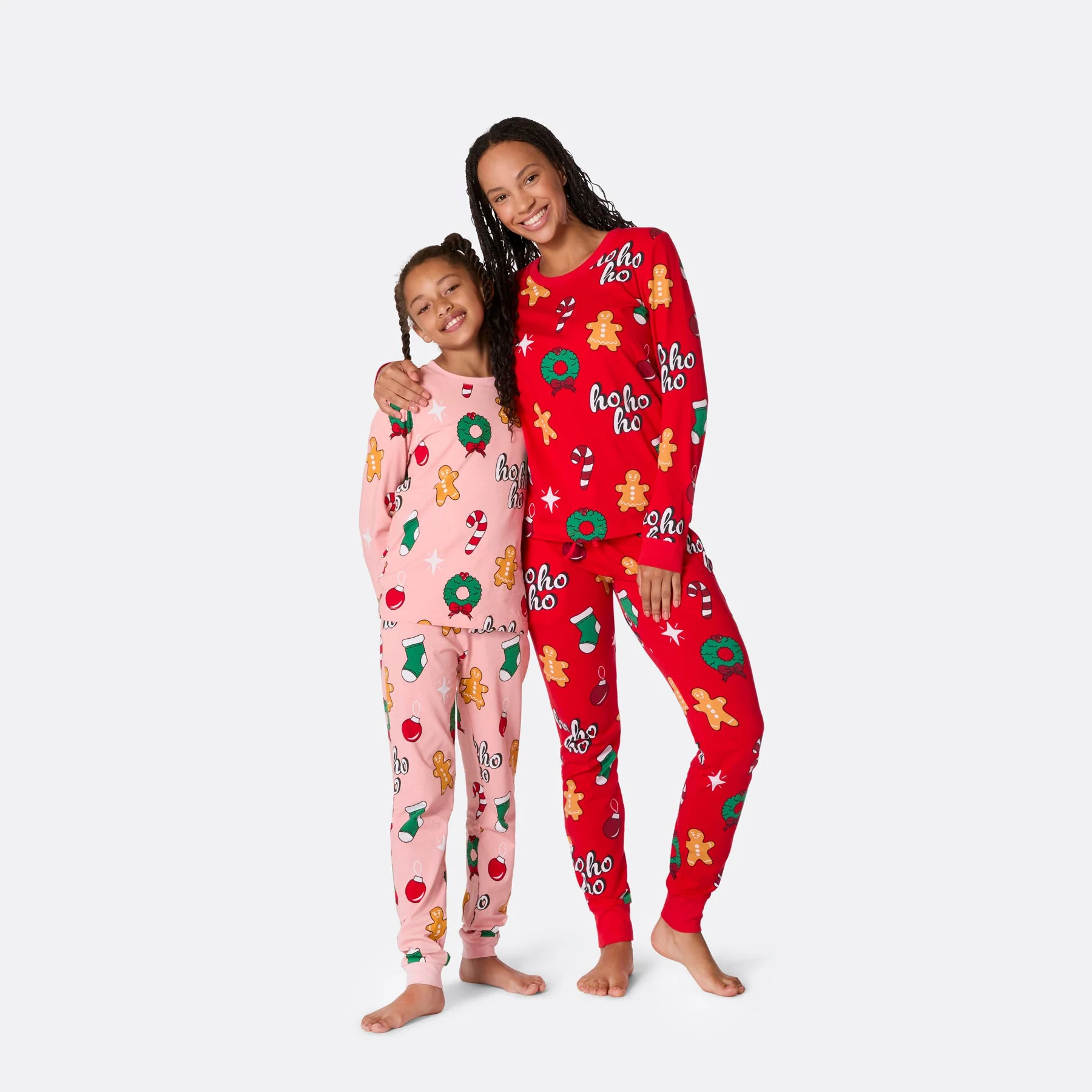 Kids' Pink Hohoho Christmas Pyjamas - Image 8