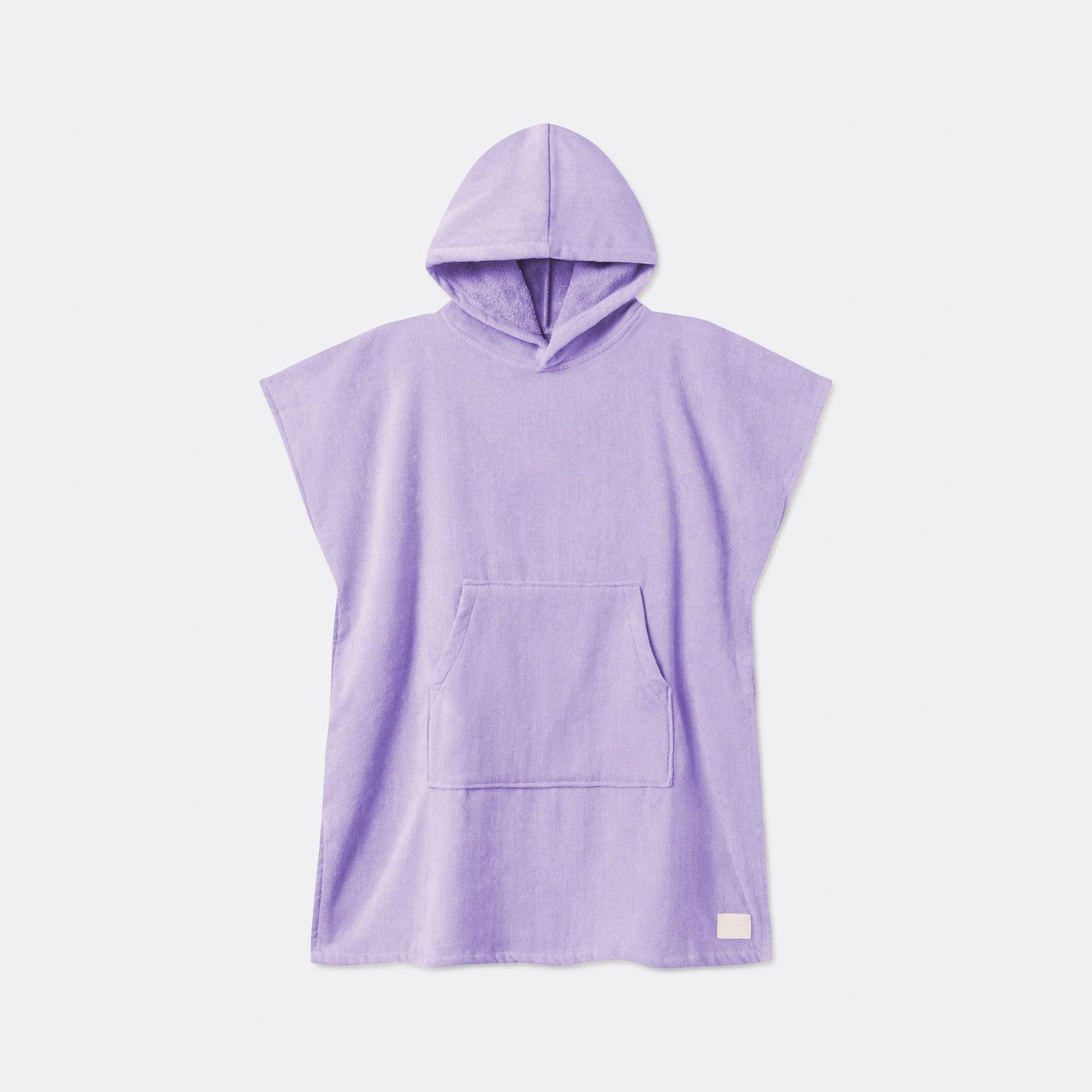 Kids' Purple Towel Poncho - Image 4