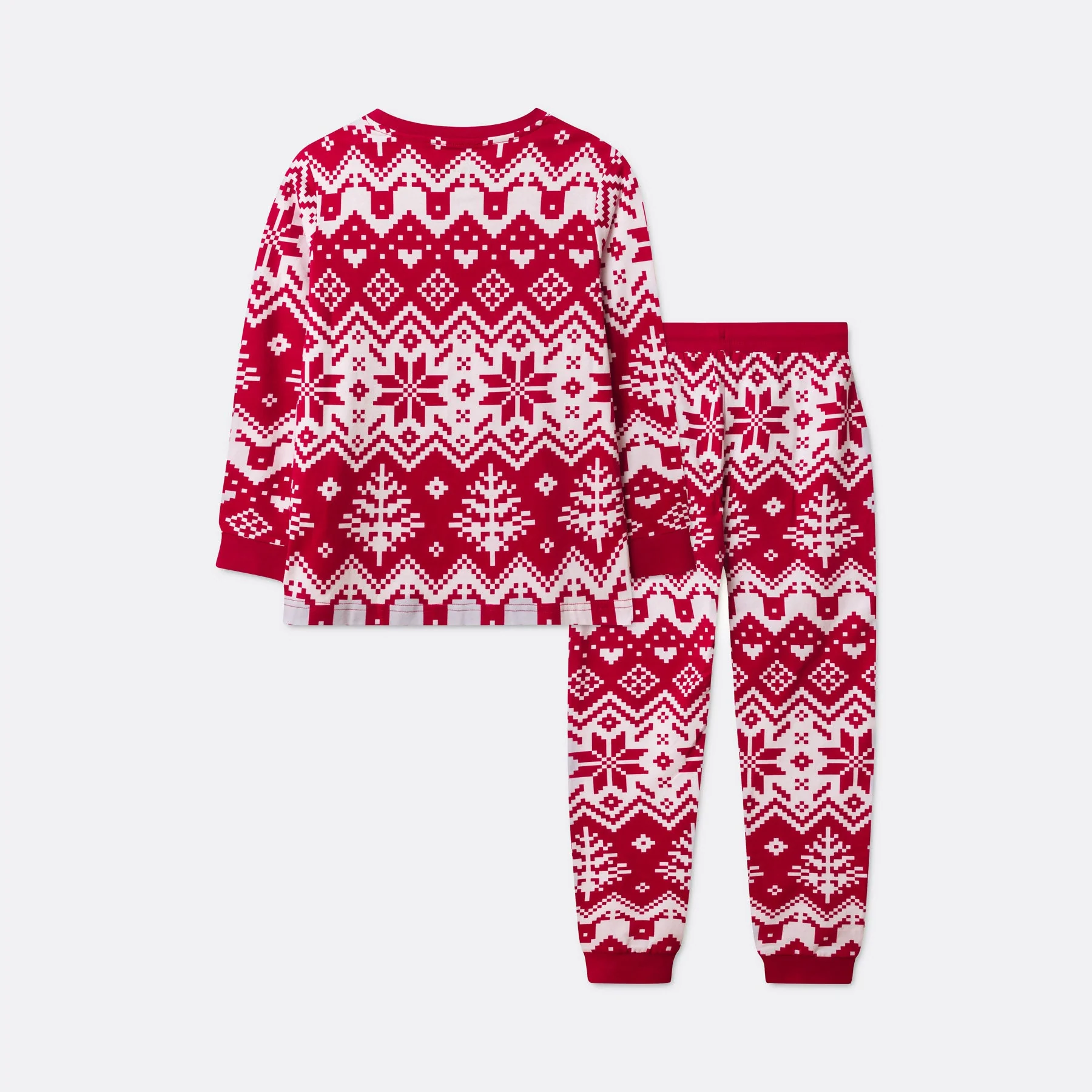 Kids' Red Christmas Knit Christmas Pyjamas - Image 7