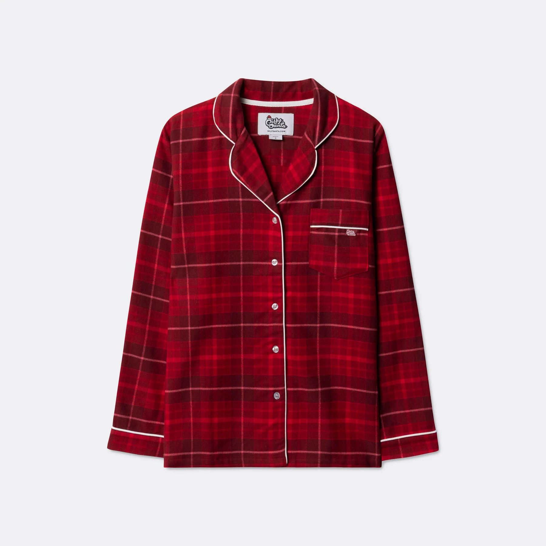 Kids' Red Flannel Christmas Pyjamas - Image 5
