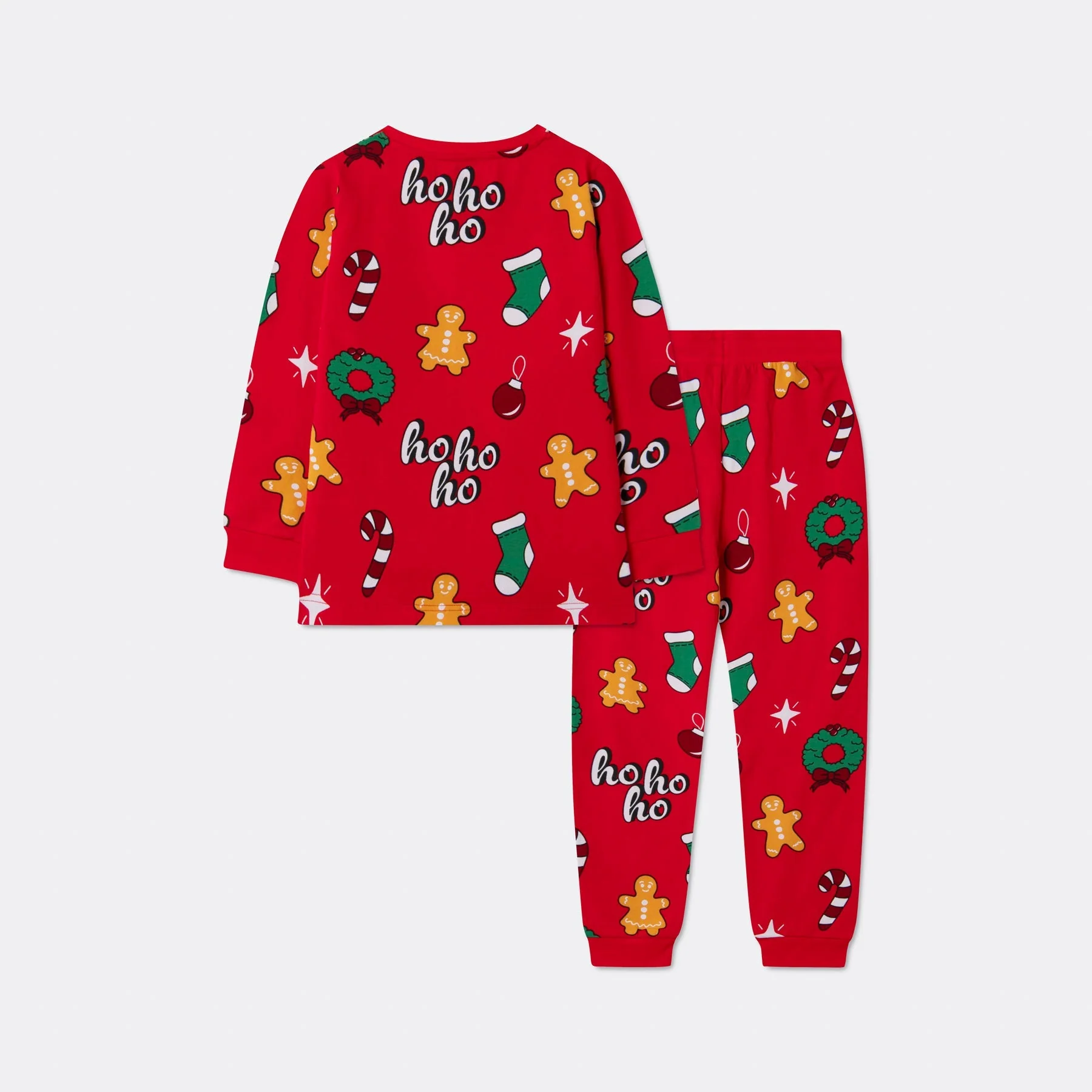 Kids' Red Hohoho Christmas Pyjamas - Image 3