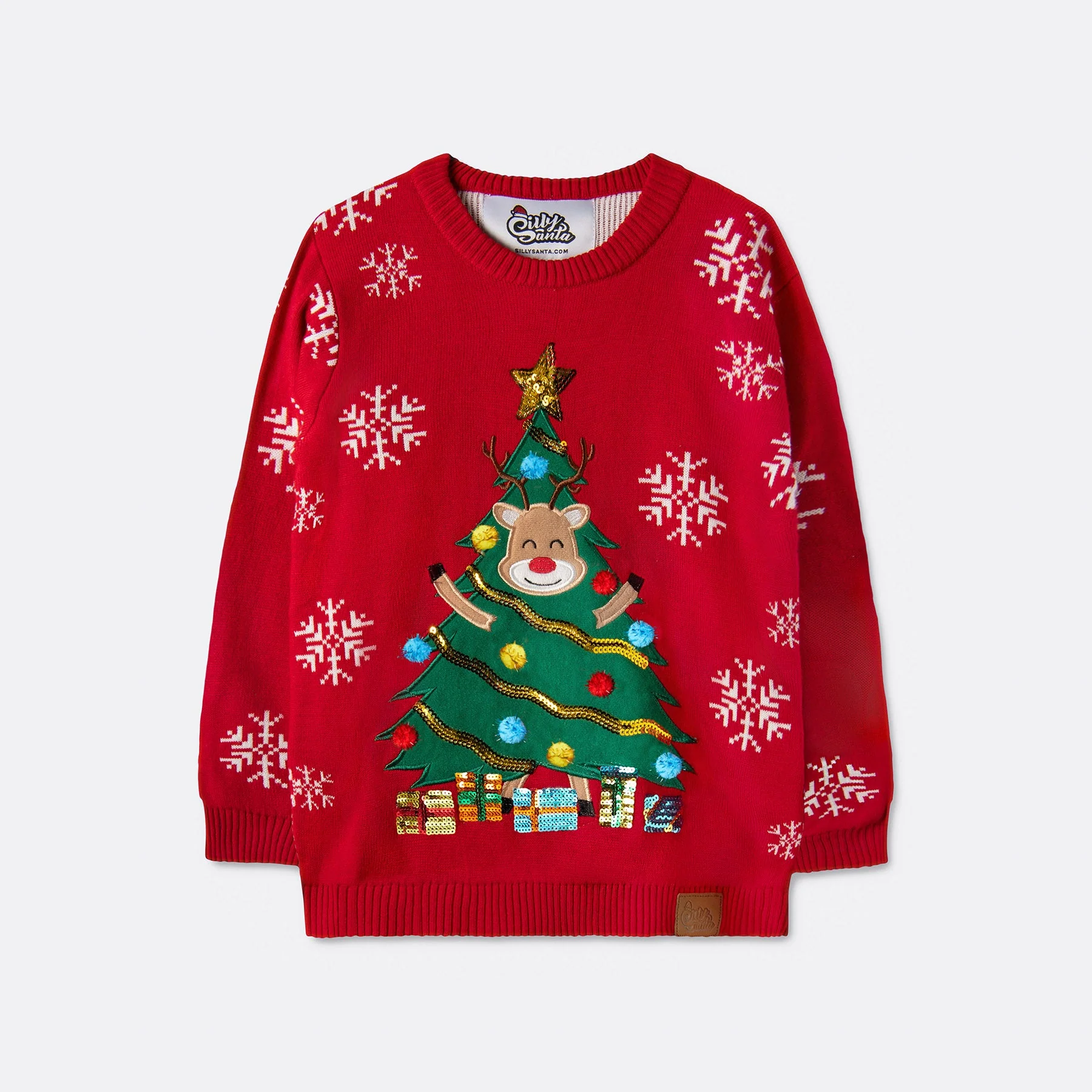 Kids' Reindeer Tree Christmas Sweater - Image 3