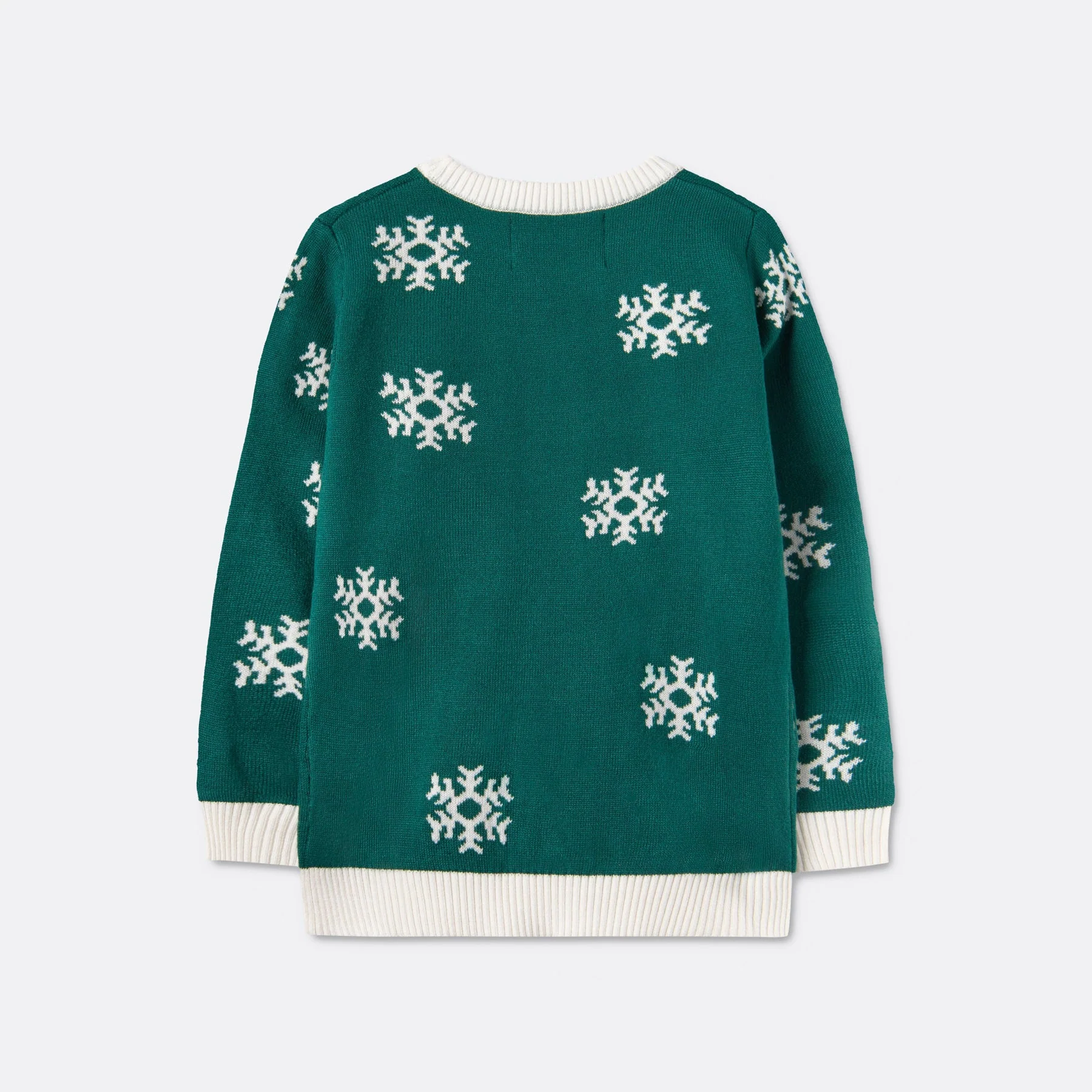Kids' Rudolph Green Christmas Sweater - Image 2