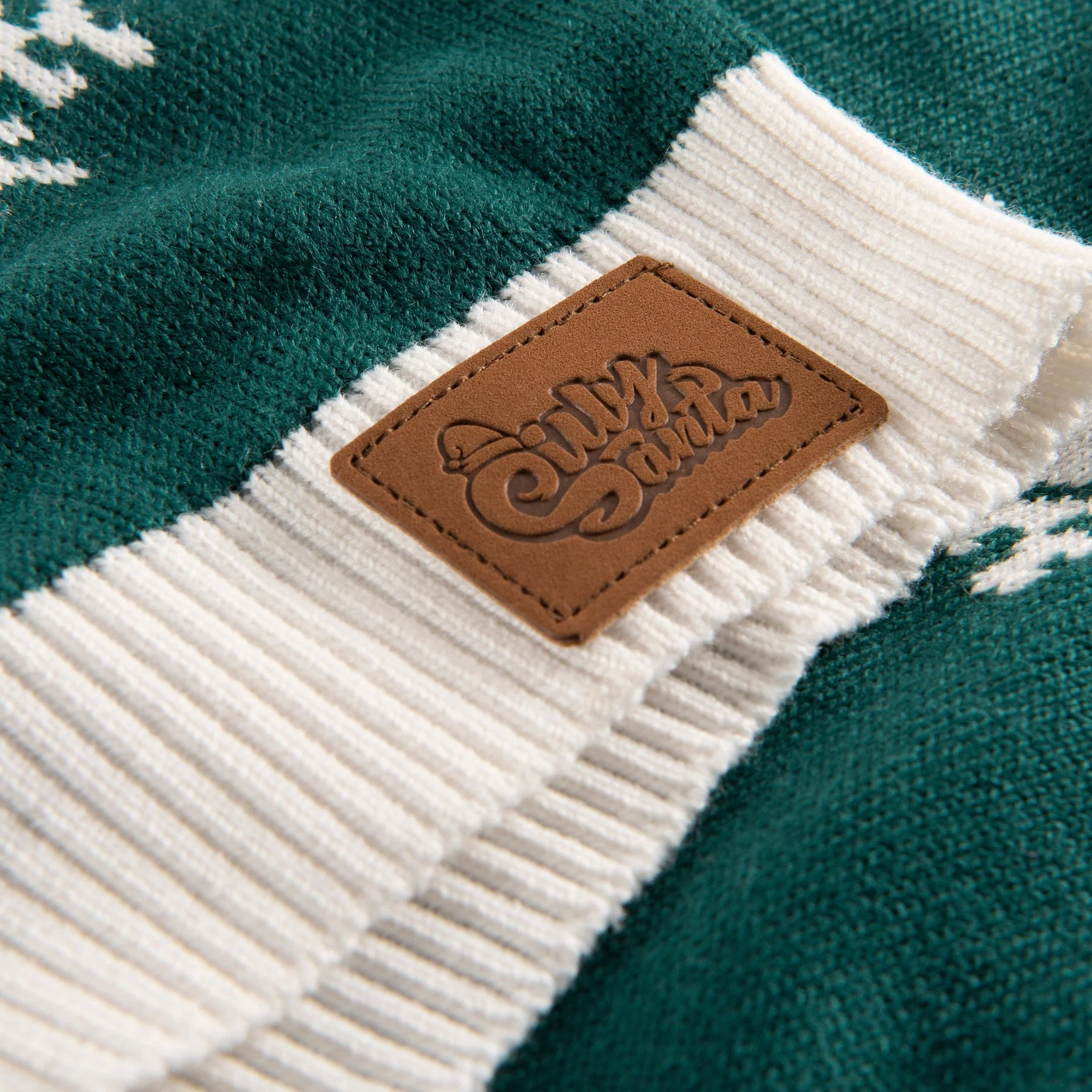 Kids' Rudolph Green Christmas Sweater - Image 3