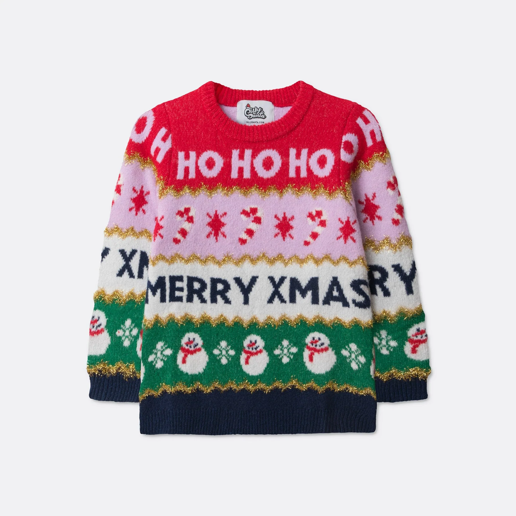 Kids' Striped Christmas Sweater - Image 3