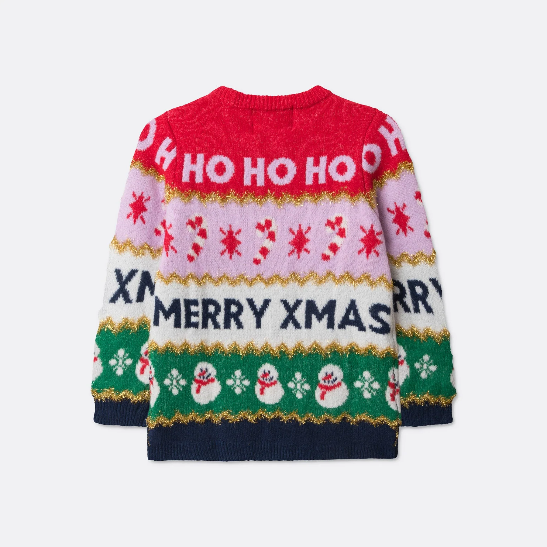 Kids' Striped Christmas Sweater - Image 4
