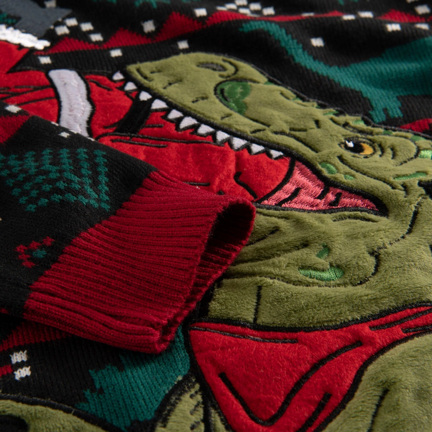 Kids' T-Rex Christmas Sweater - Image 4
