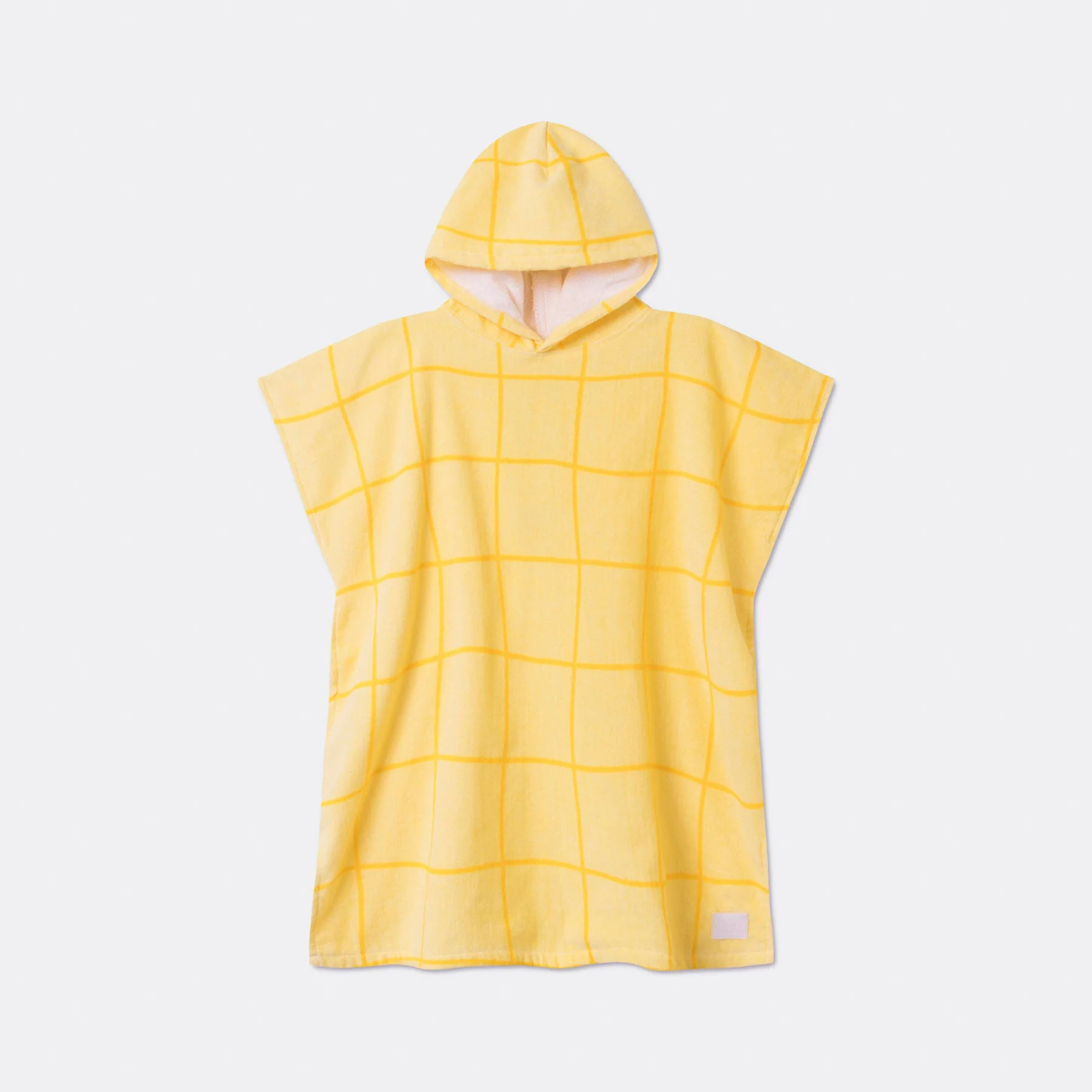 Kids' Yellow Pool Towel Poncho - Image 4
