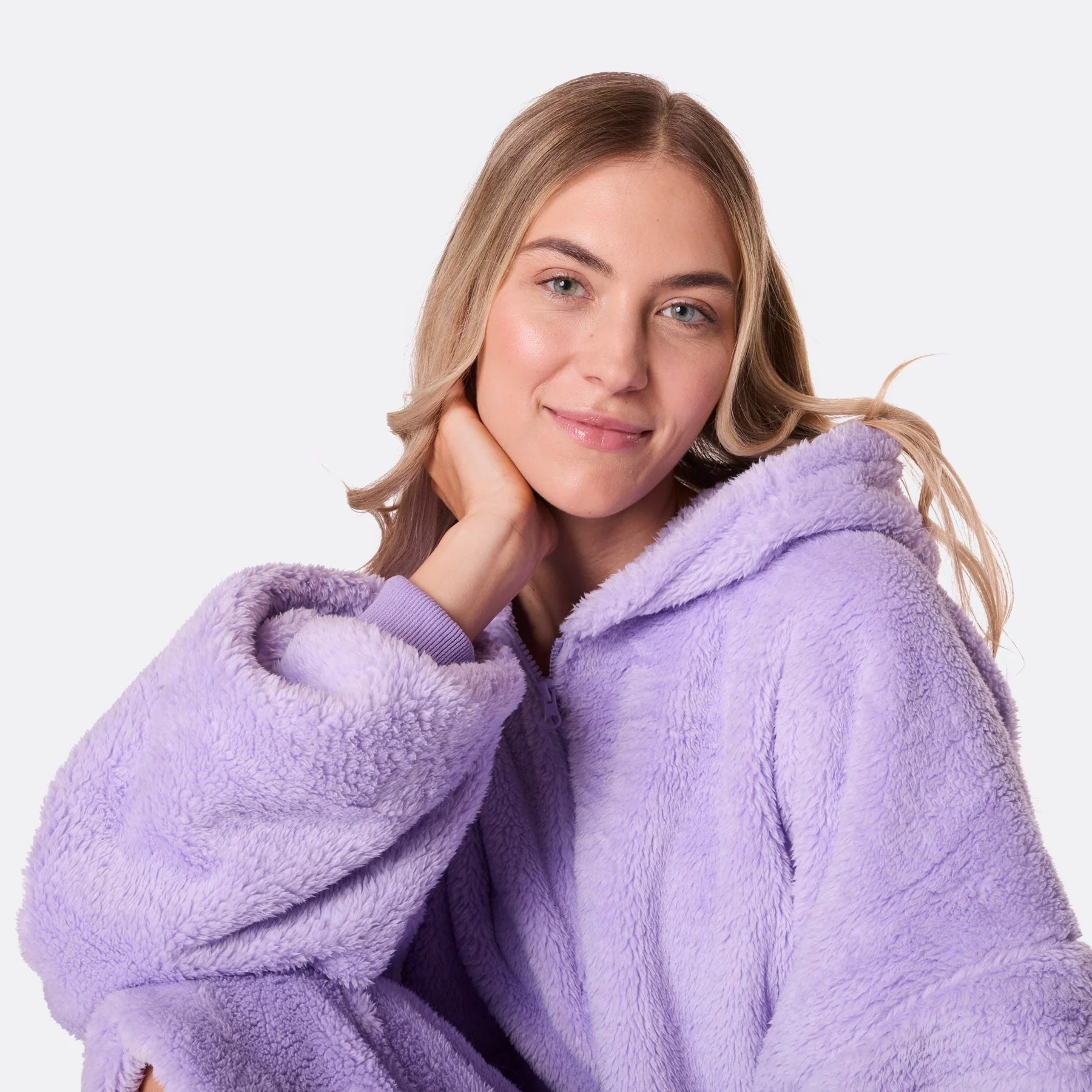Lavender Teddy HappyHoodie - Image 3