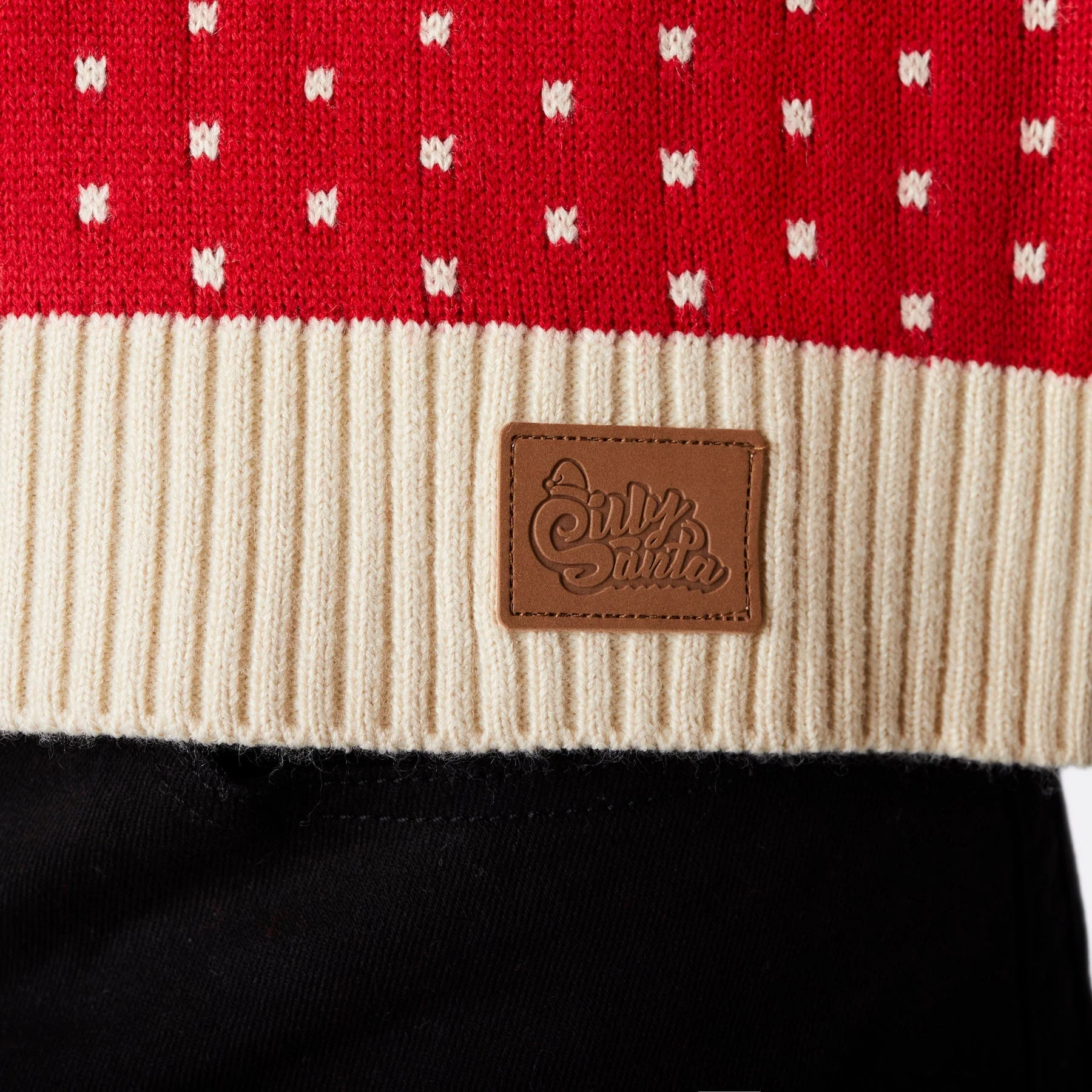Matching Family Christmas Sweaters - Red Retro Reindeer - Image 9