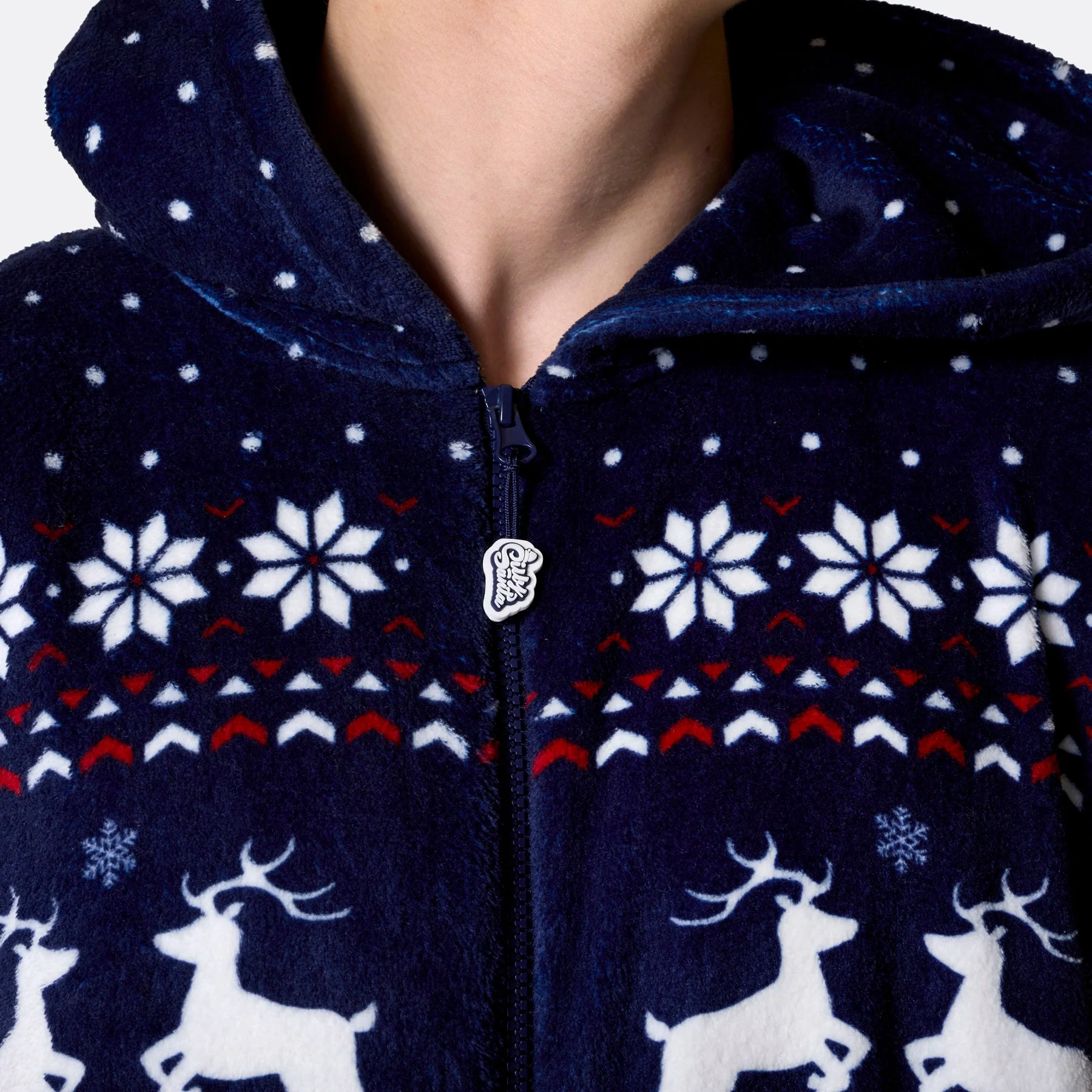 Men's Blue Christmas Onesie - Image 5