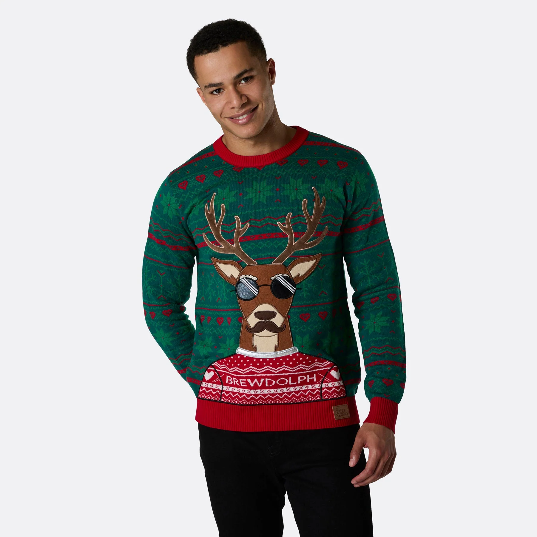 Men's Brewdolph Christmas Sweater - Image 3