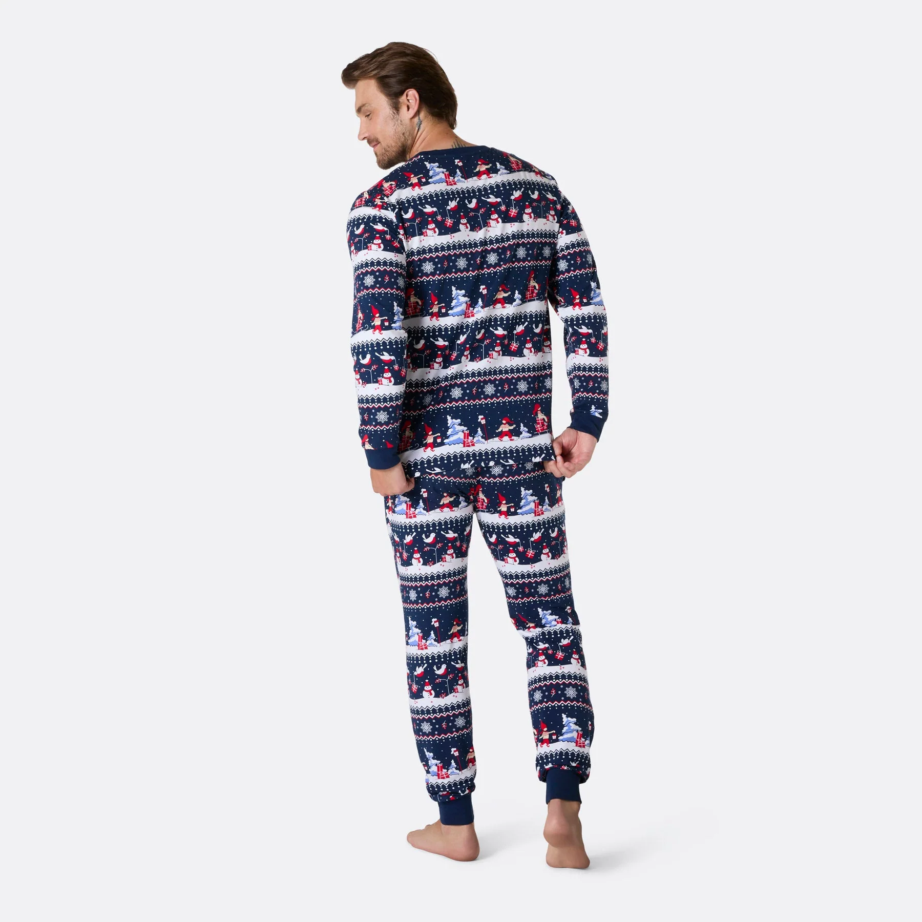 Men's Christmas Scenery Christmas Pyjamas - Image 4