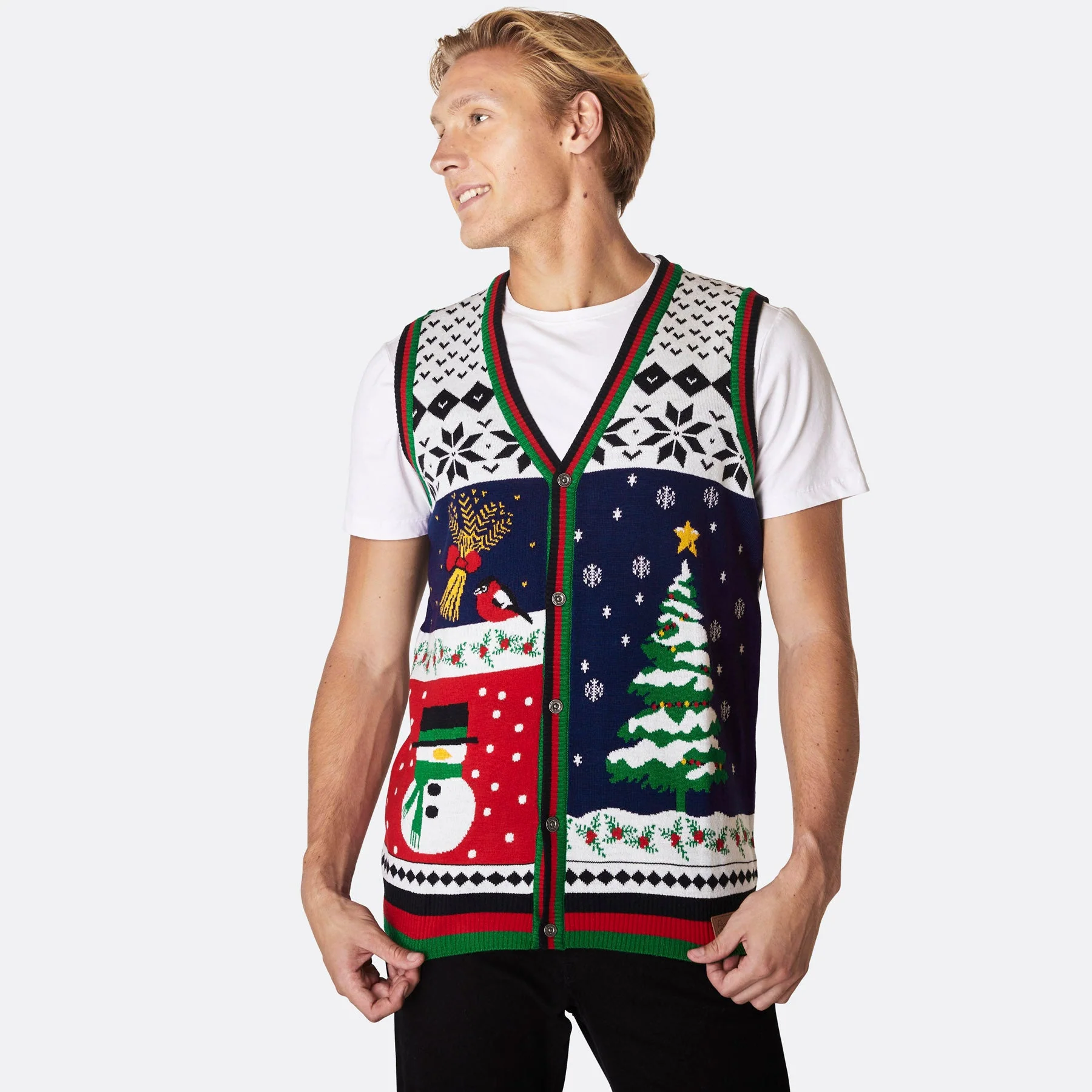Men's Christmas Waistcoat - Image 2